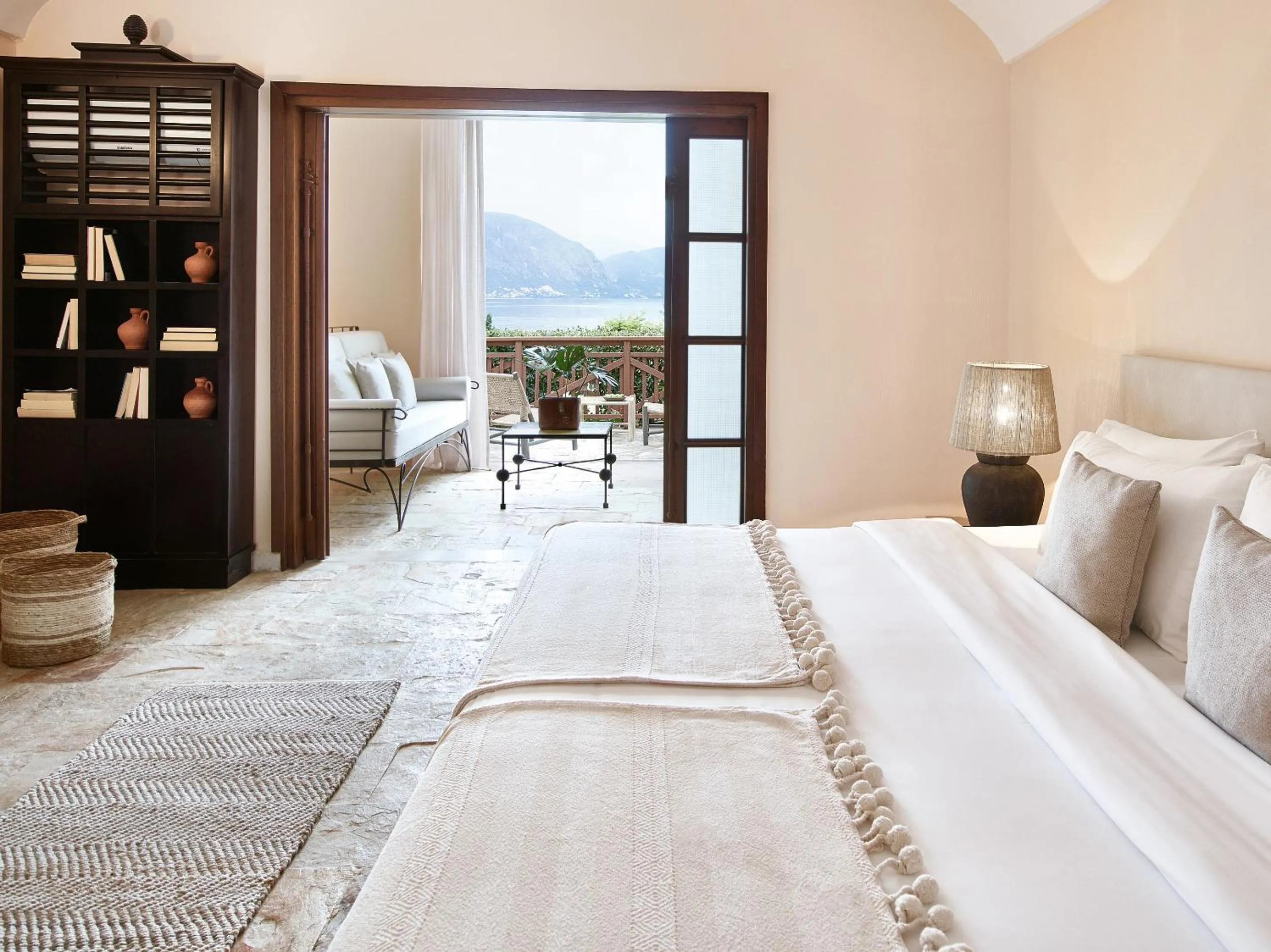 Bedroom, Bed in Grecotel LUXME Daphnila Bay