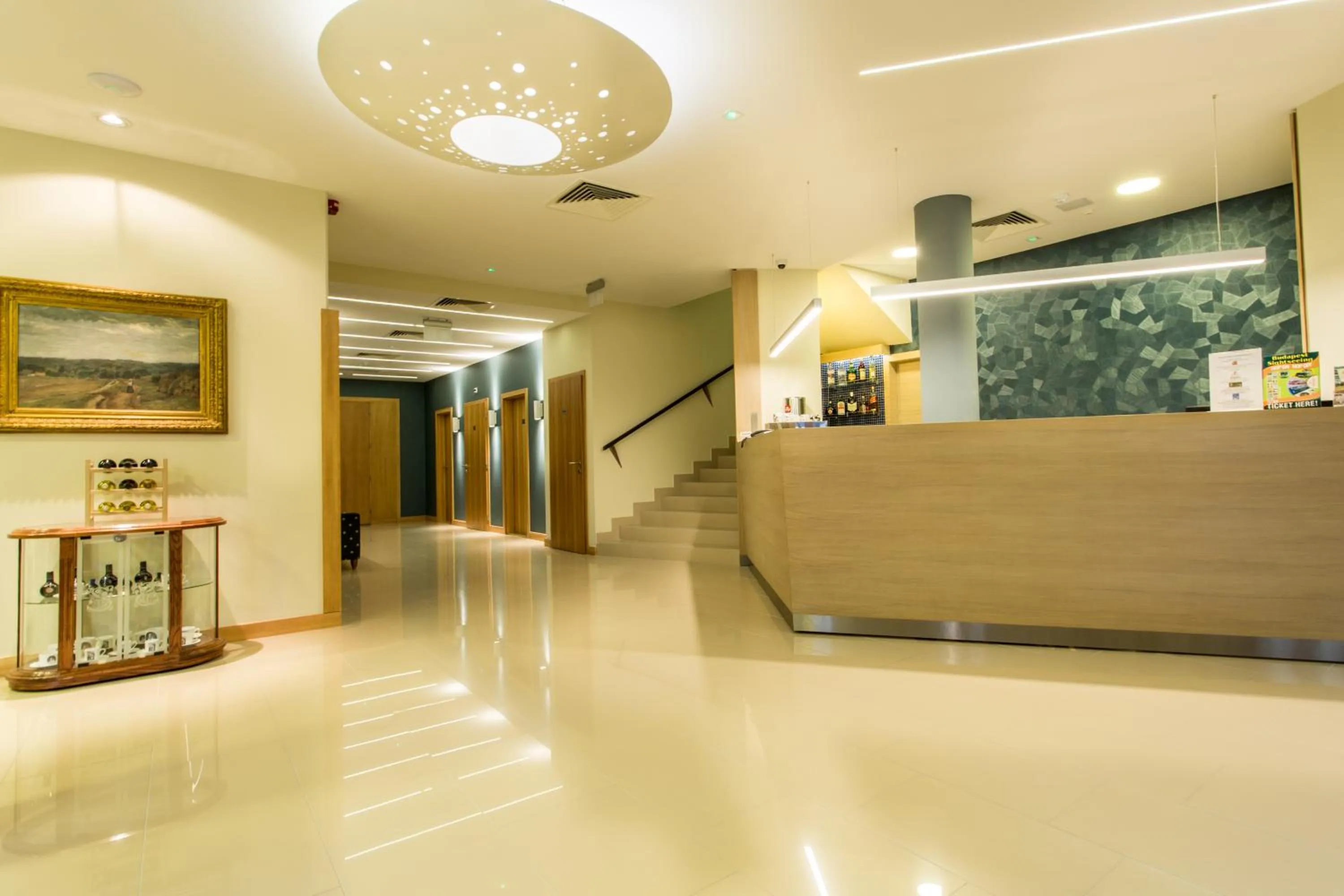 Lobby or reception in Corvin Hotel Budapest Residence