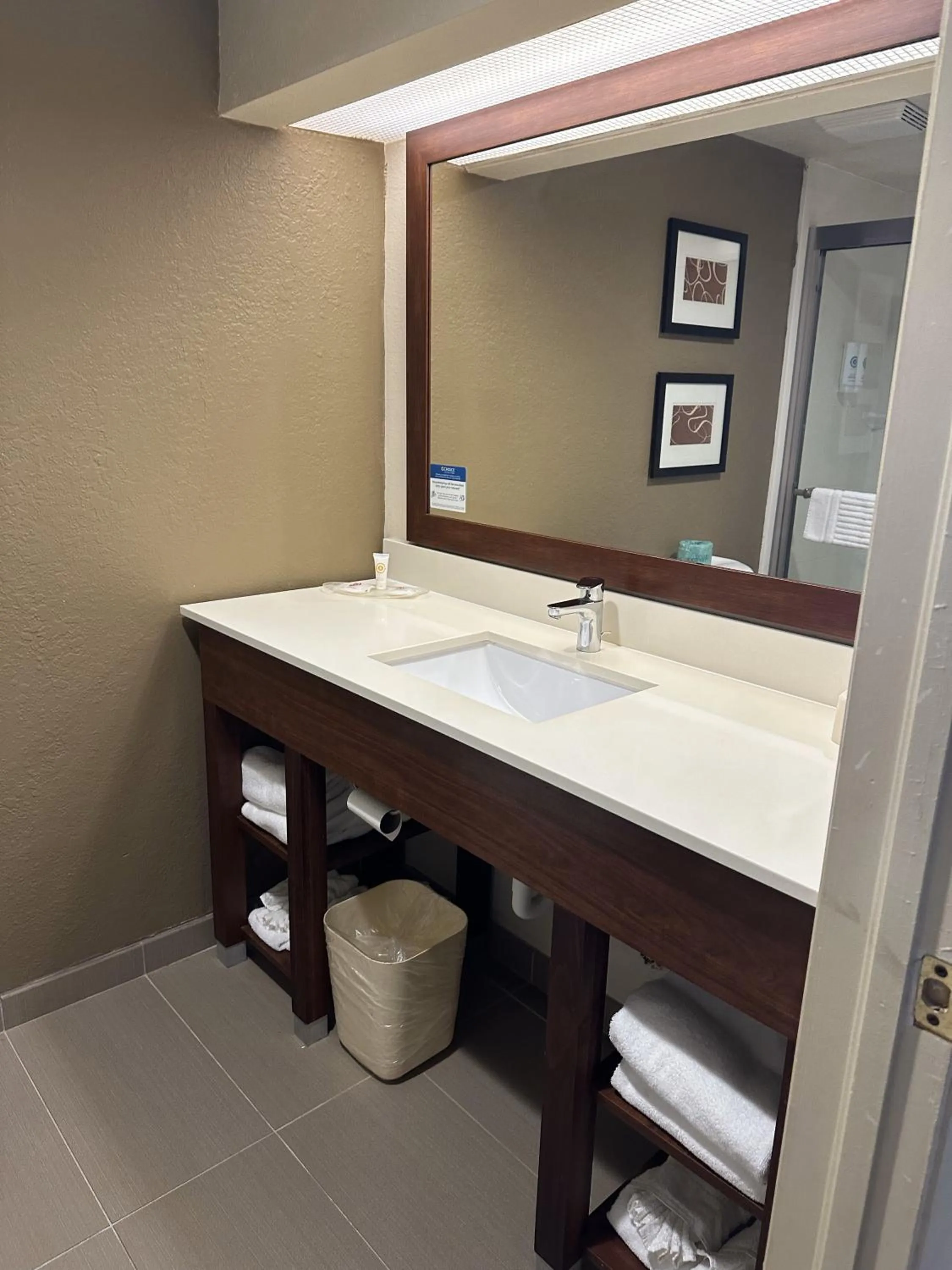 Bathroom in Comfort Suites Sawgrass