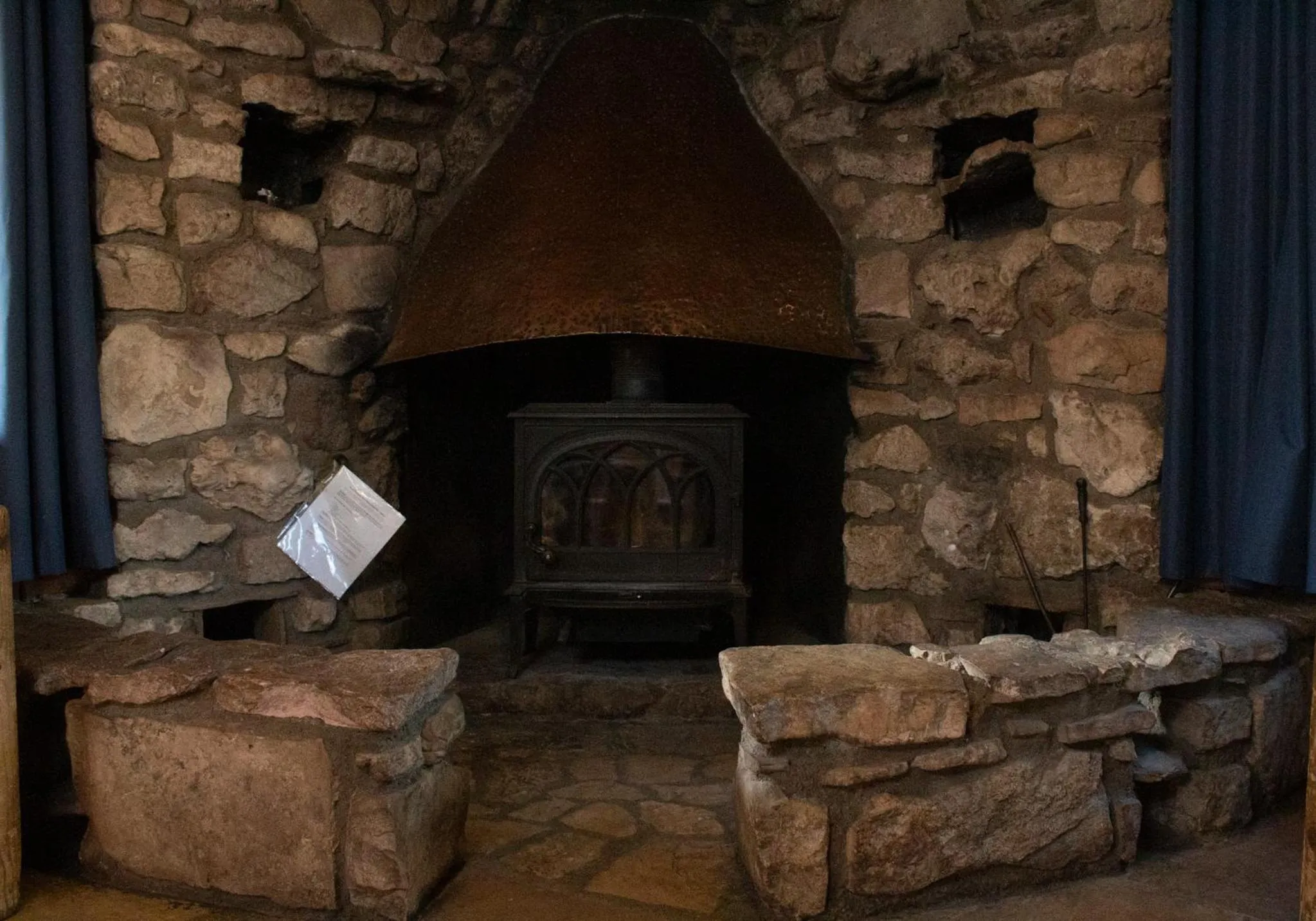 fireplace in Arizona Mountain Inn & Cabins