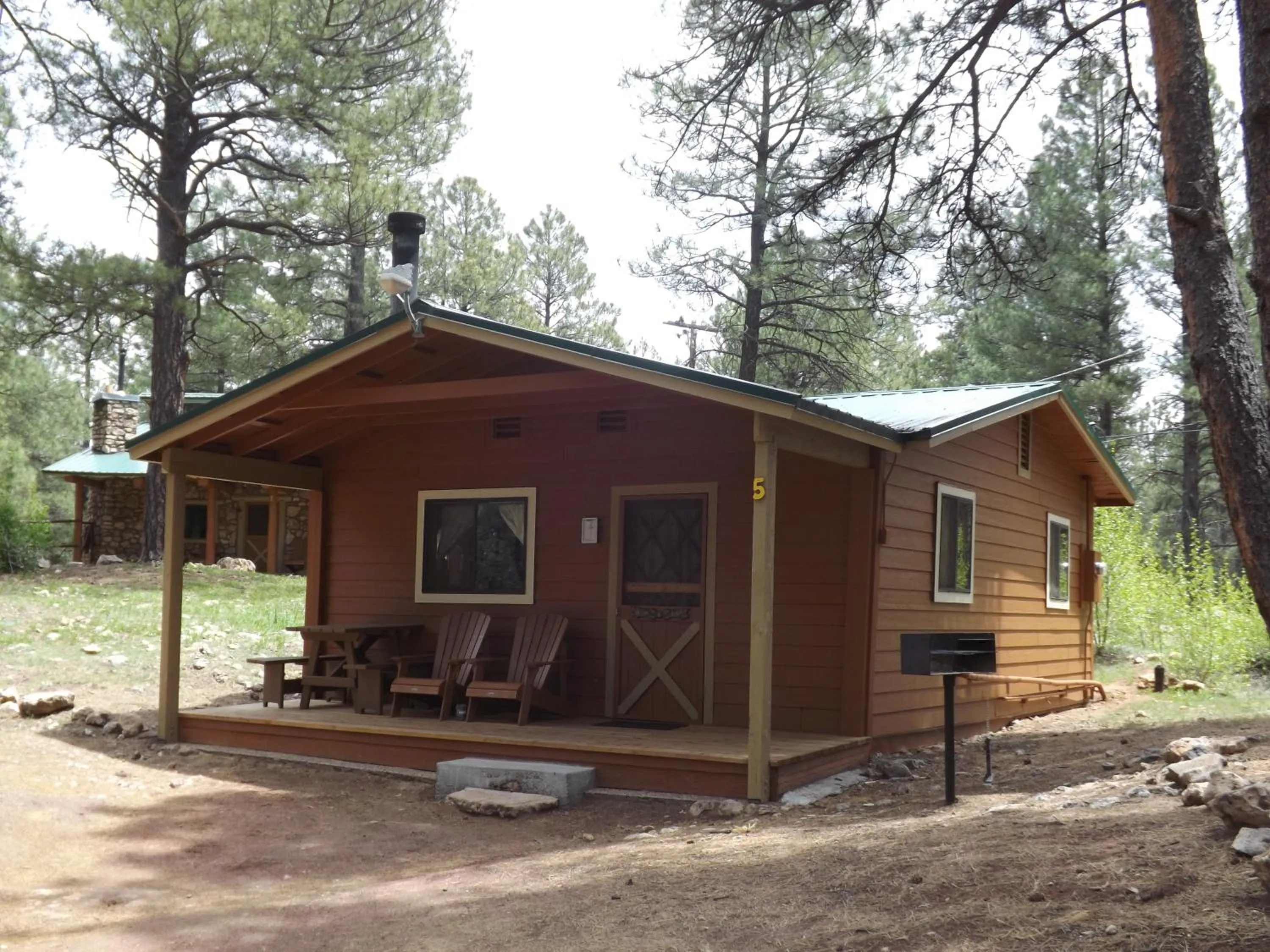 Patio in Arizona Mountain Inn & Cabins
