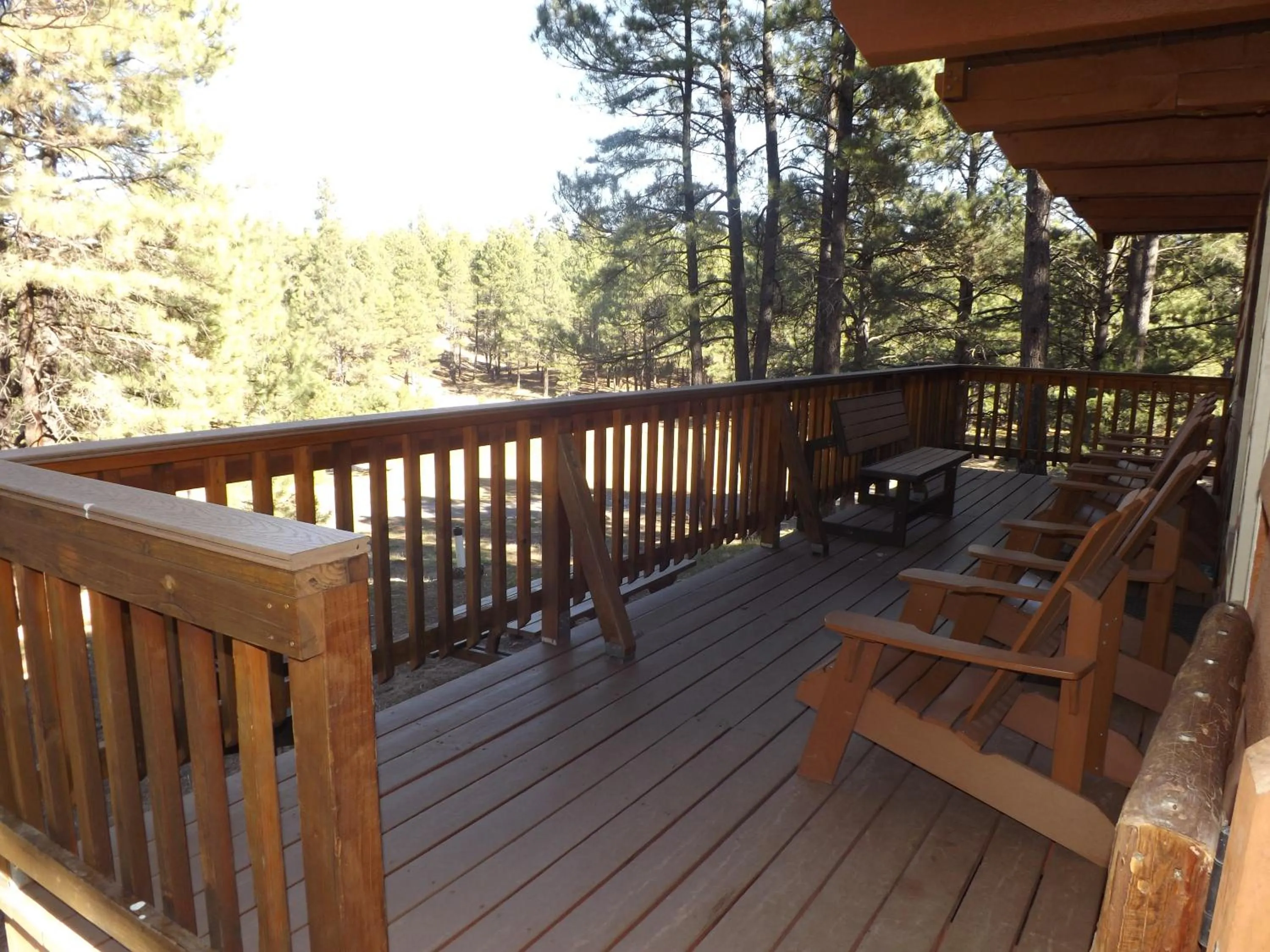 Patio in Arizona Mountain Inn & Cabins