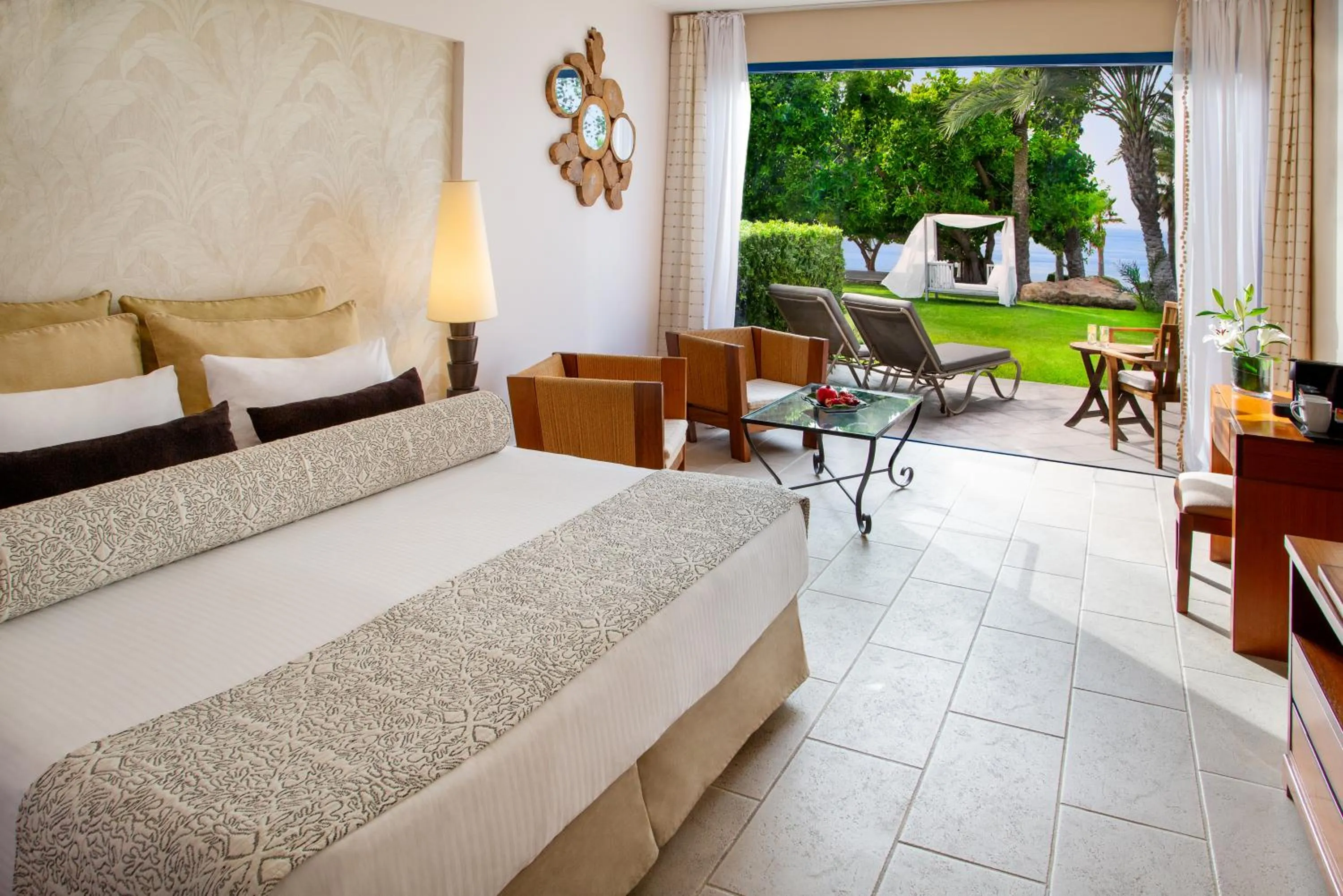 View (from property/room), Bed in Azia Resort & Spa