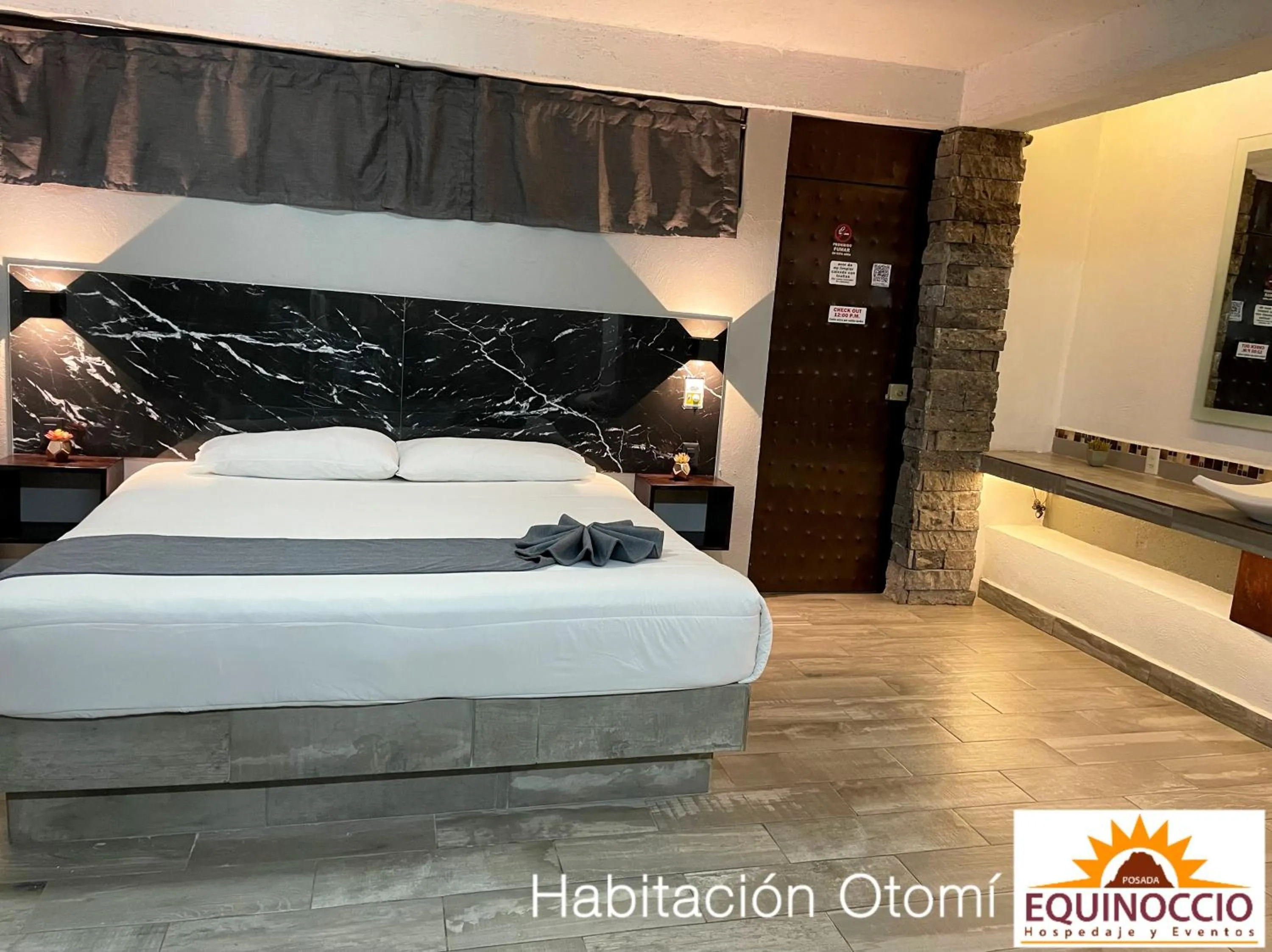 Bed in Posada Equinoccio