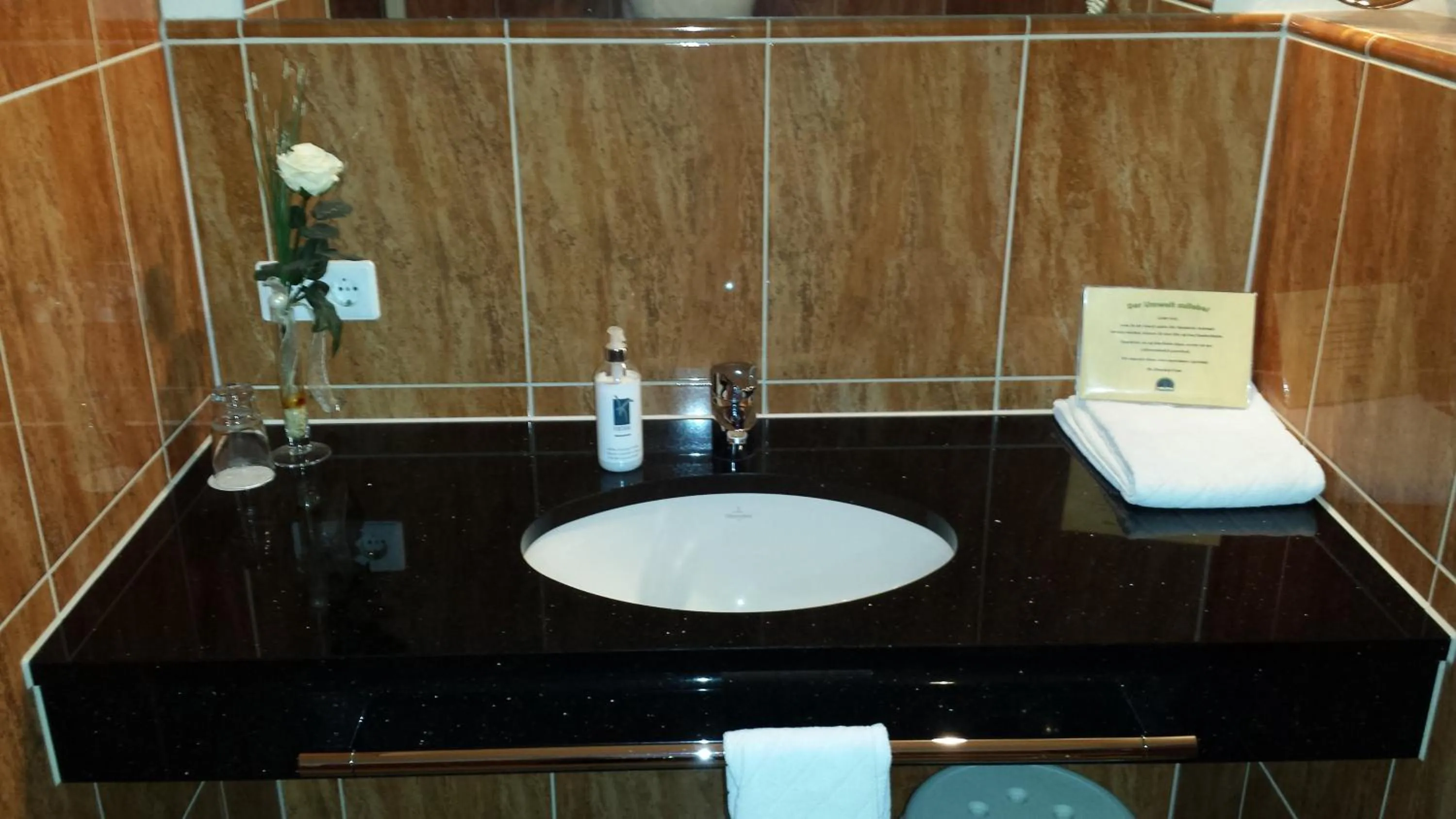 Bathroom in Hotel Restaurant Am Pfauenhof