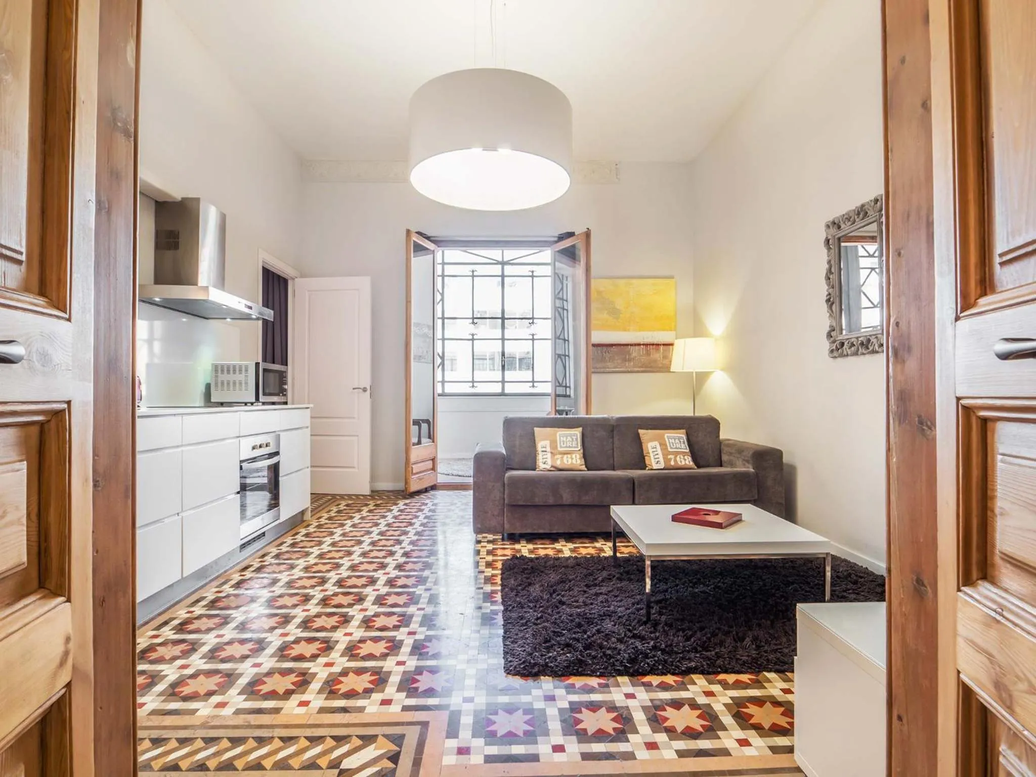 Kitchen or kitchenette in Rent Top Apartments Rambla Catalunya