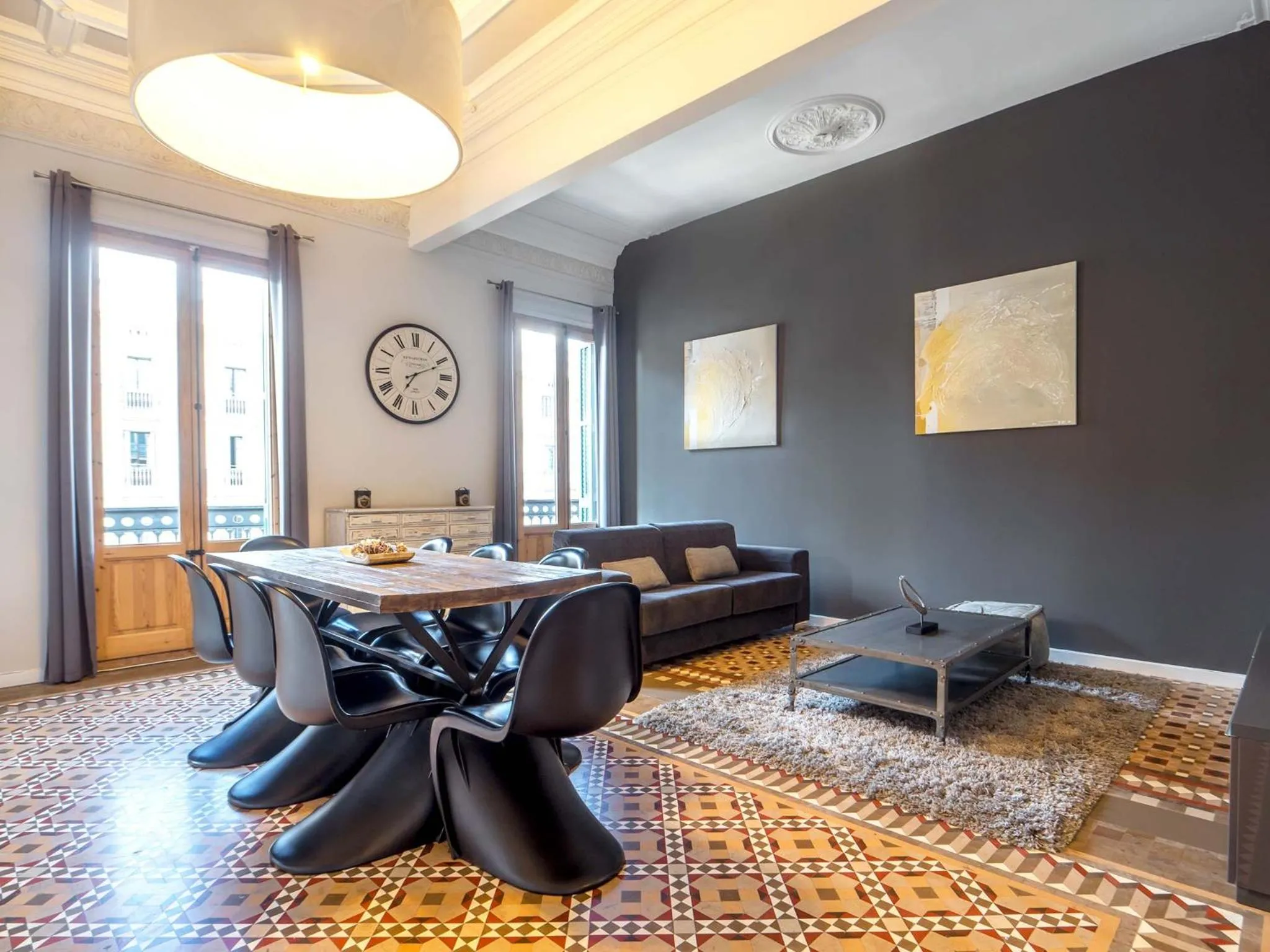 Living room in Rent Top Apartments Rambla Catalunya