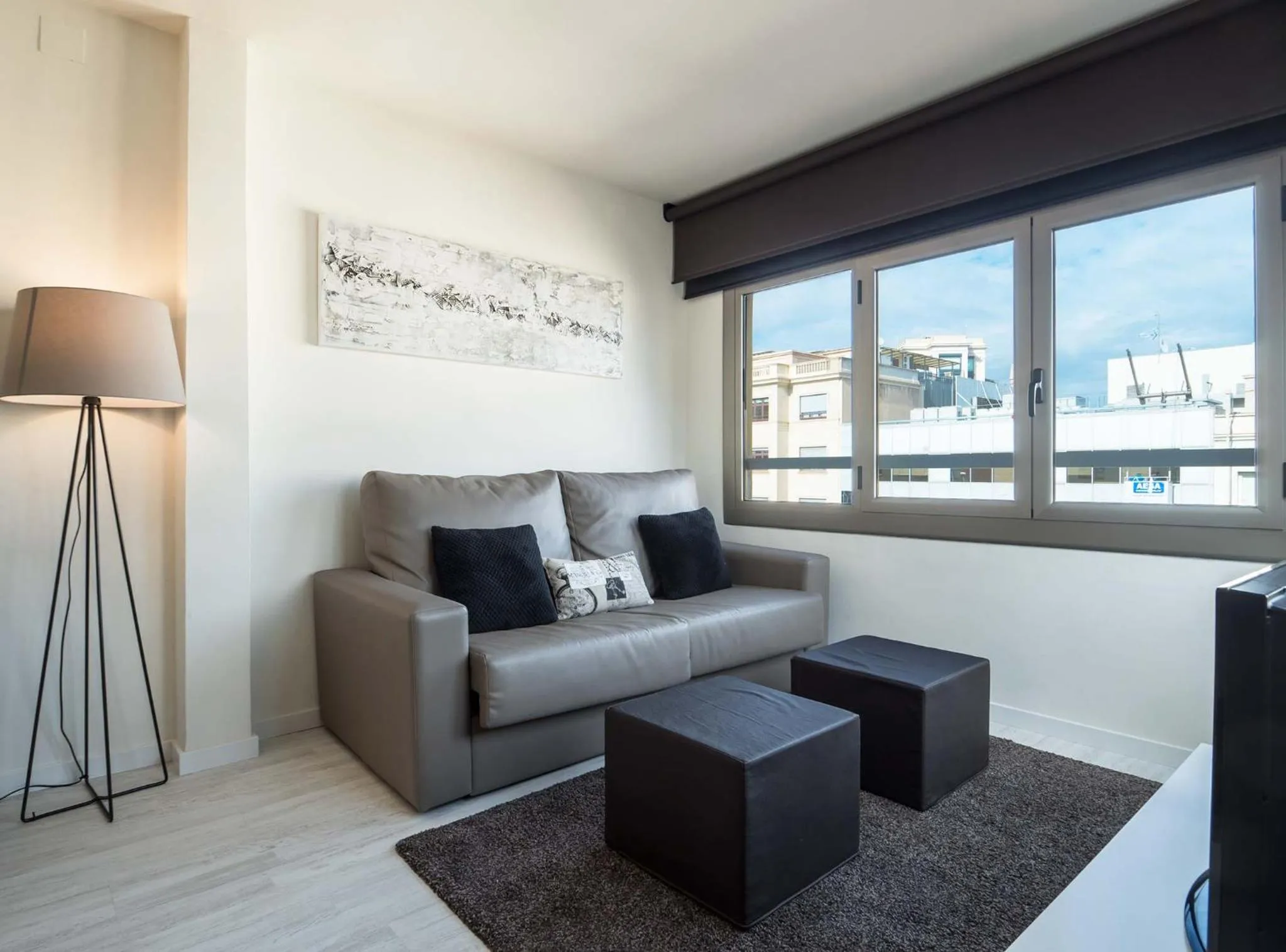 Living room in Rent Top Apartments Rambla Catalunya