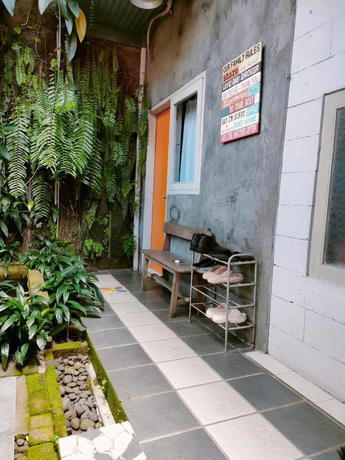 Garden view in Jeng Tini Guest House
