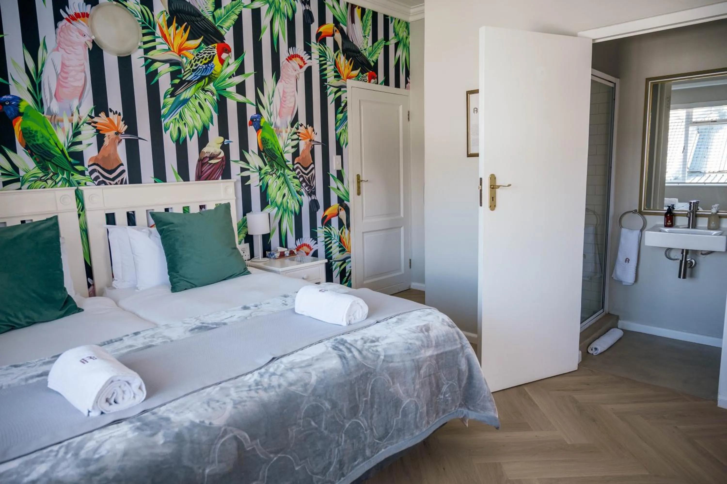 Bed in Rozenburg Guest House