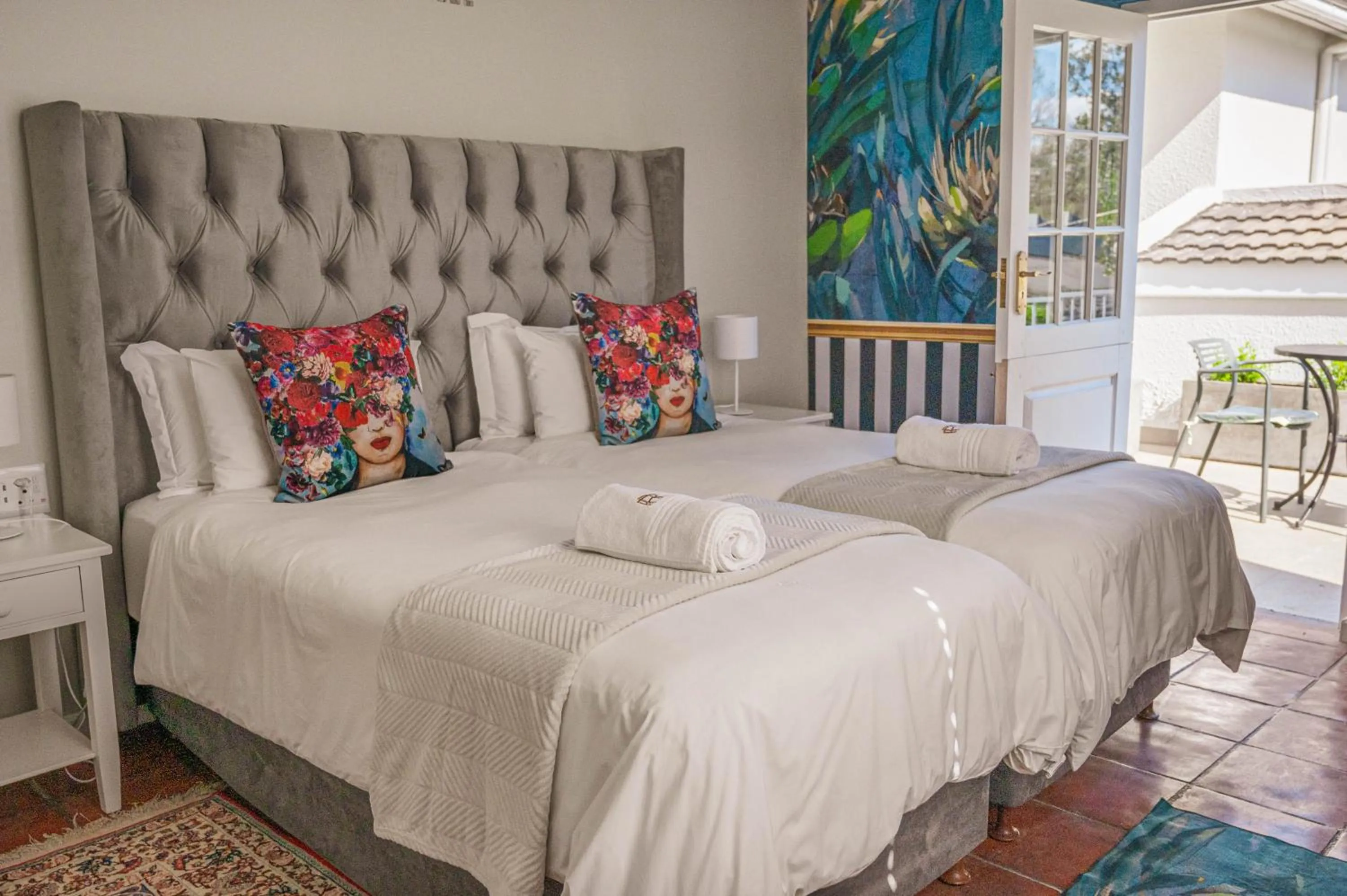 Bed in Rozenburg Guest House