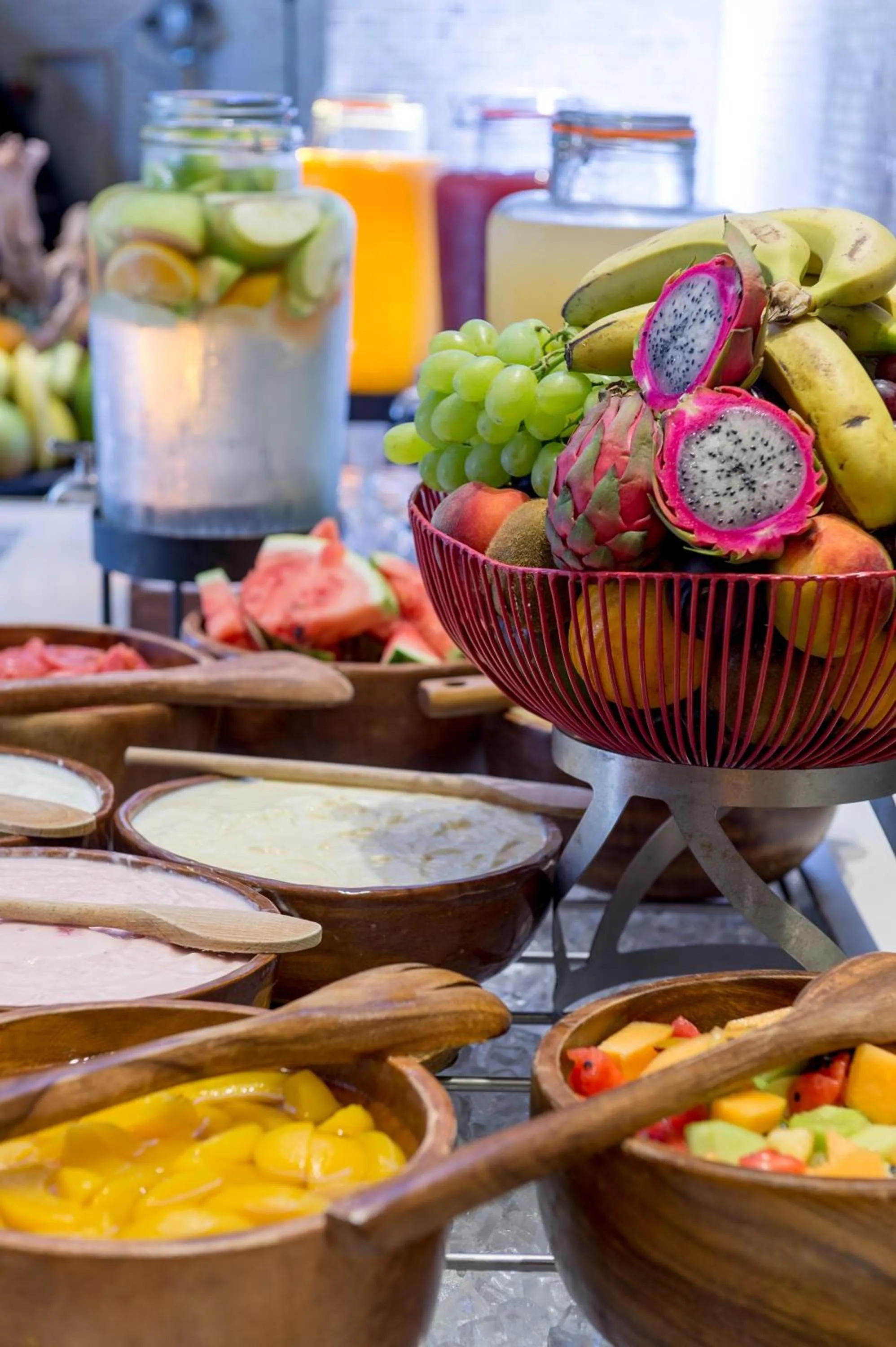 Buffet breakfast in Radisson Blu Hotel, Port Elizabeth