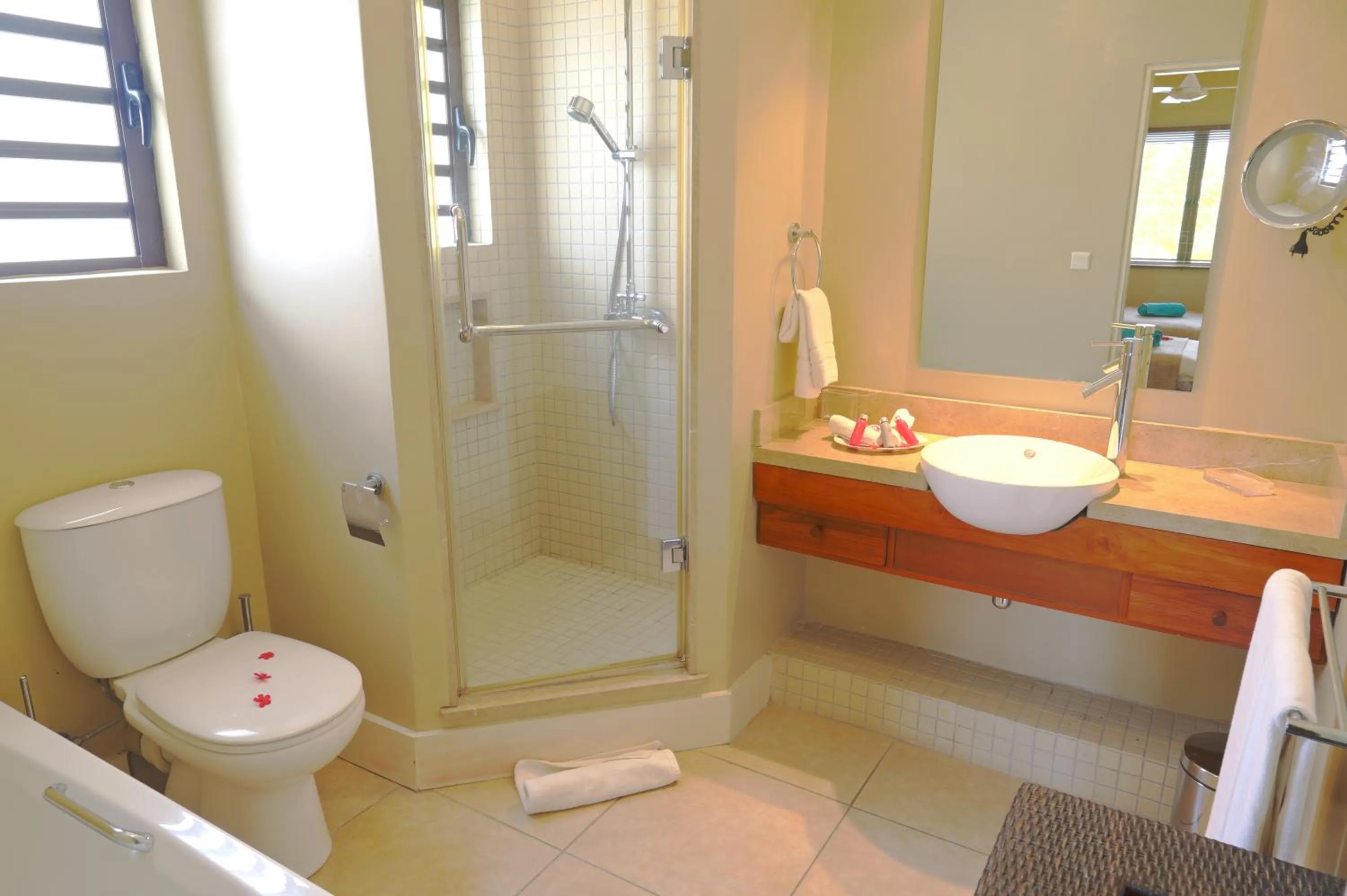 Shower in Bel Azur Beach Residence by LOV Mauritius