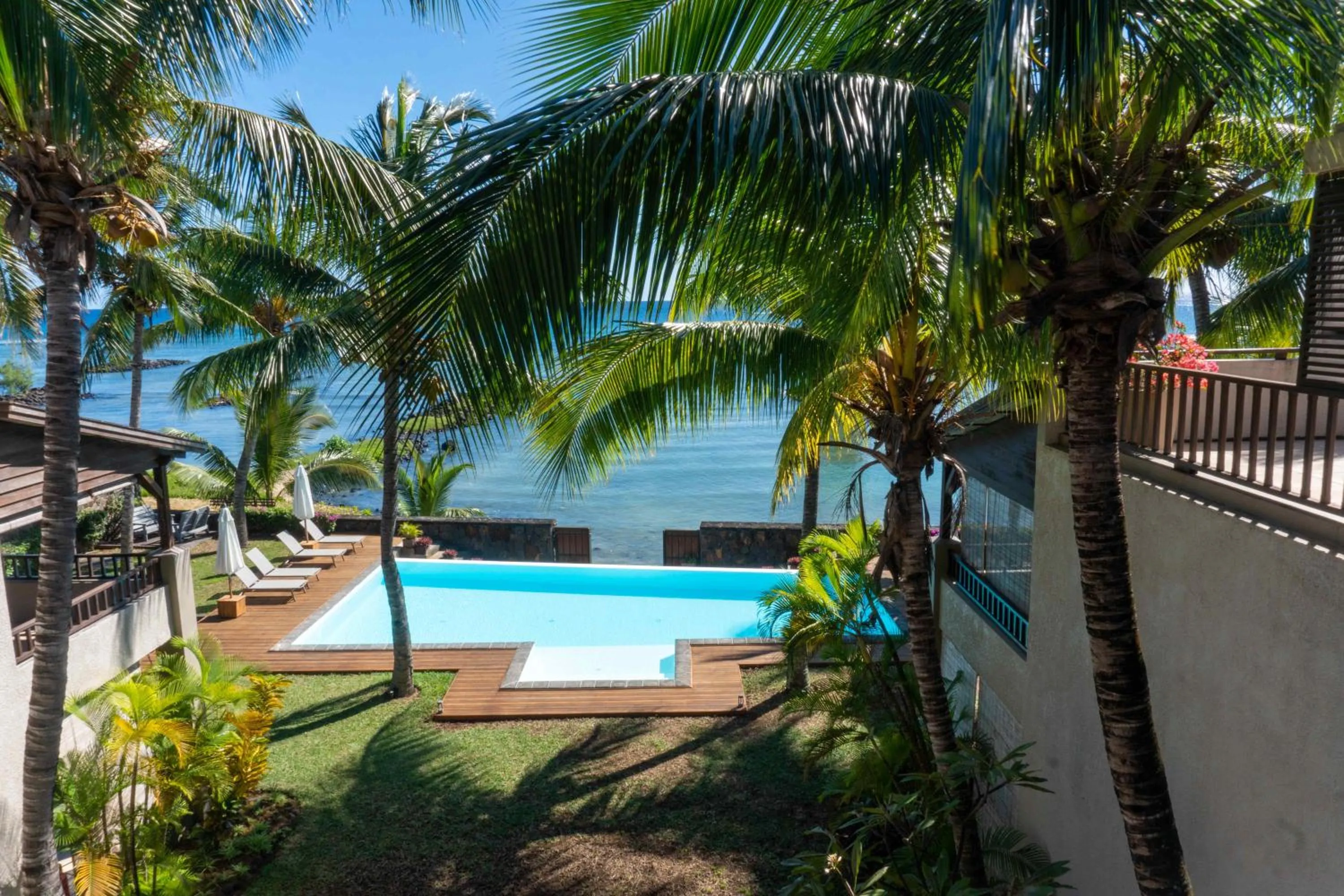 Swimming pool in Bel Azur Beach Residence by LOV Mauritius