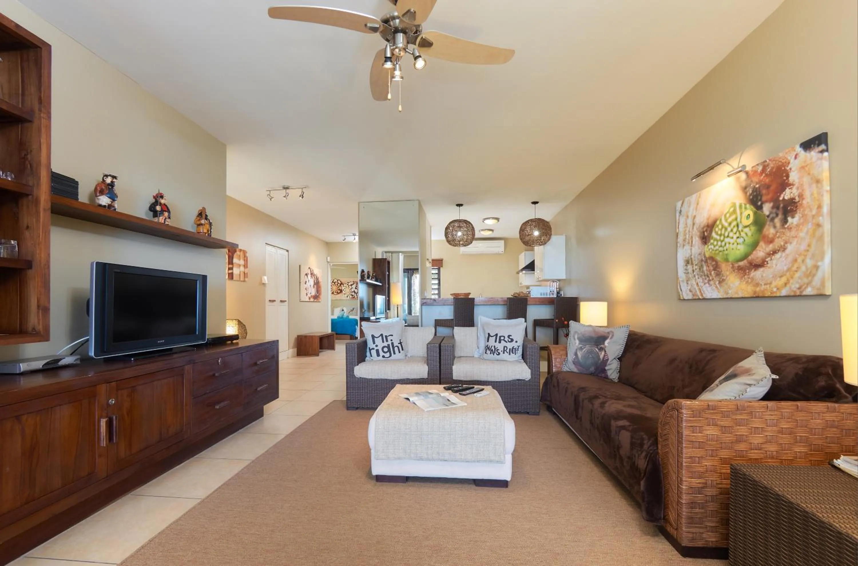 Kitchen or kitchenette in Bel Azur Beach Residence by LOV Mauritius