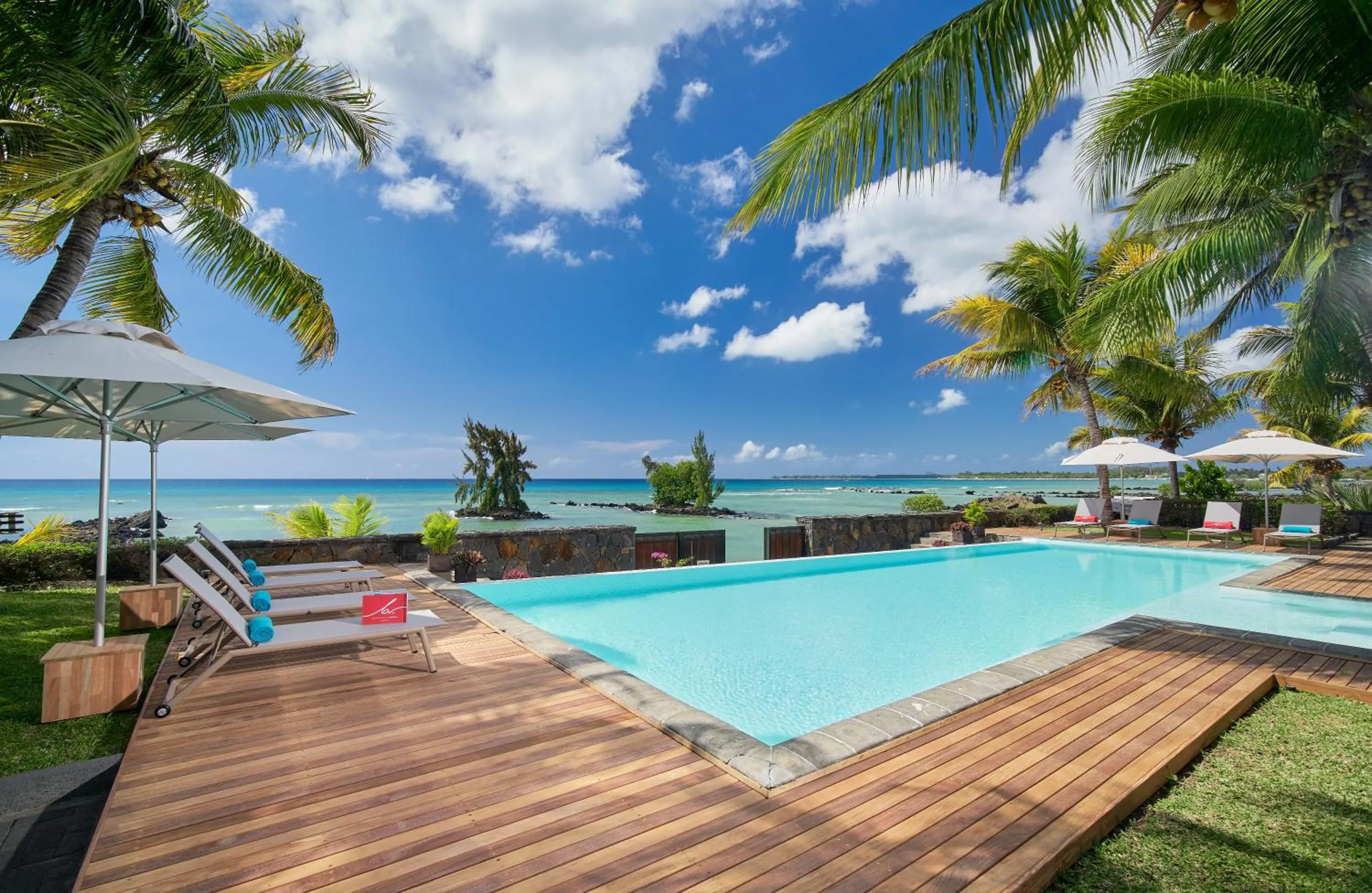 Pool view in Bel Azur Beach Residence by LOV Mauritius