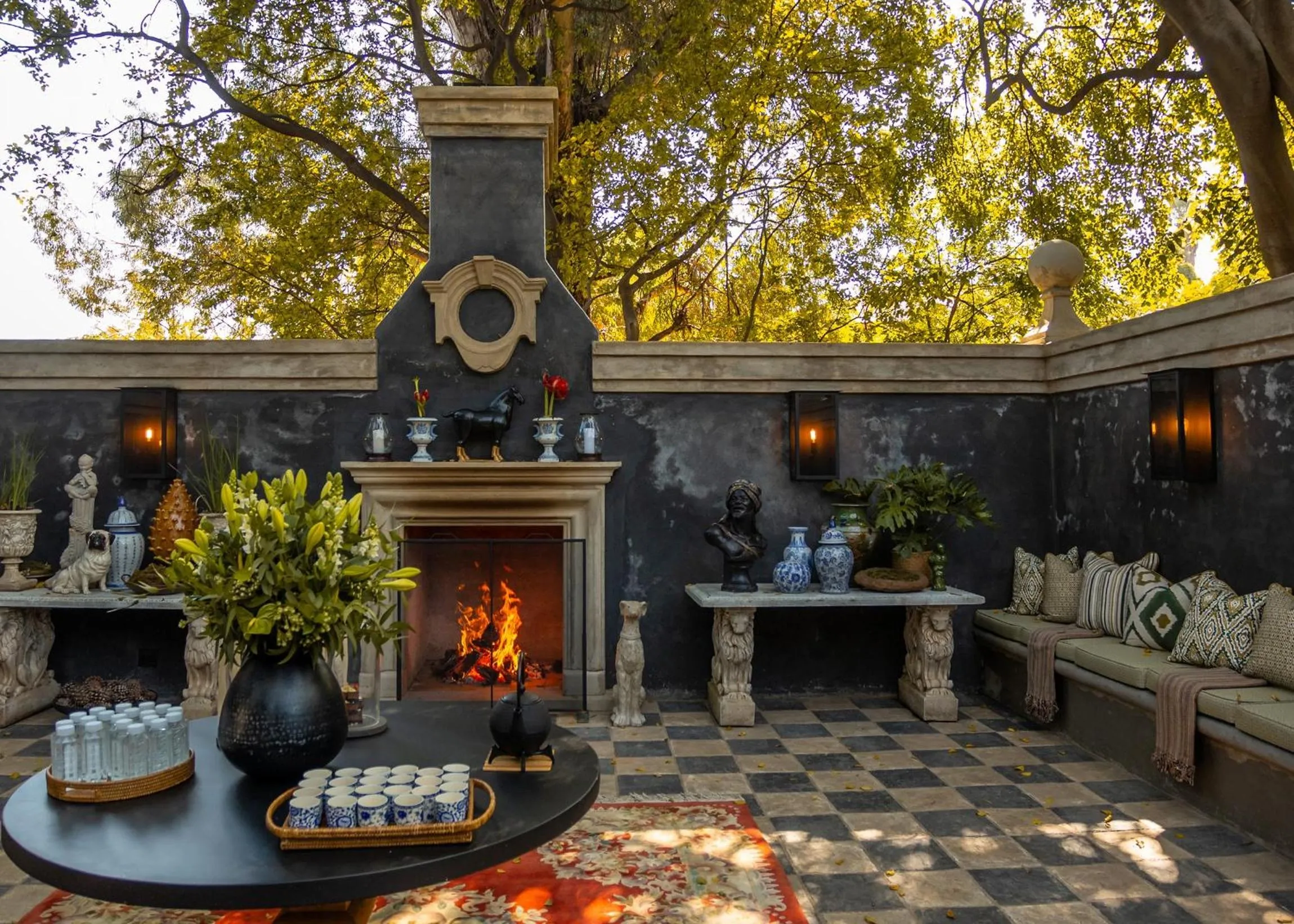 fireplace in Fairlawns Boutique Hotel & Spa