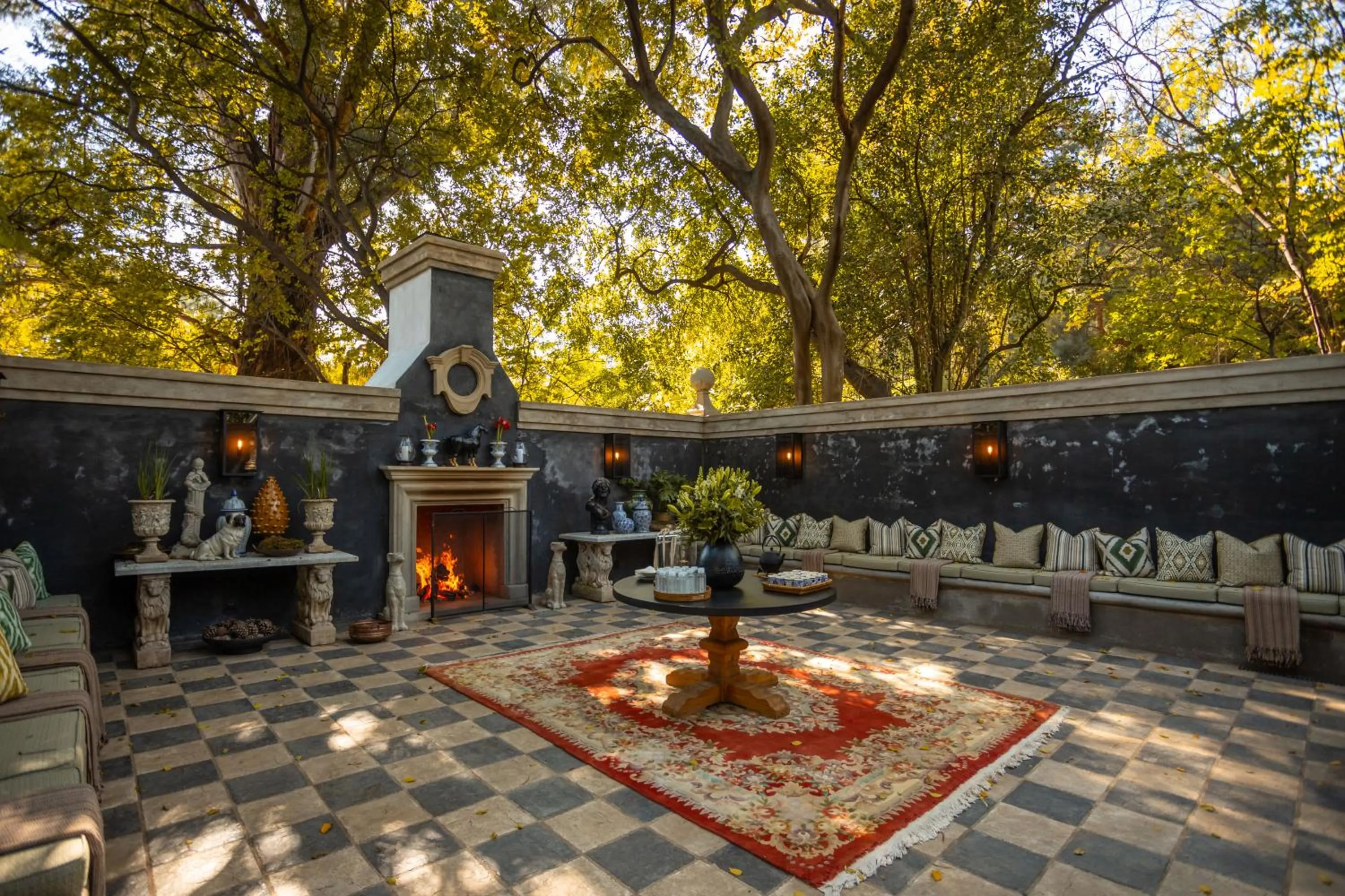 fireplace in Fairlawns Boutique Hotel & Spa