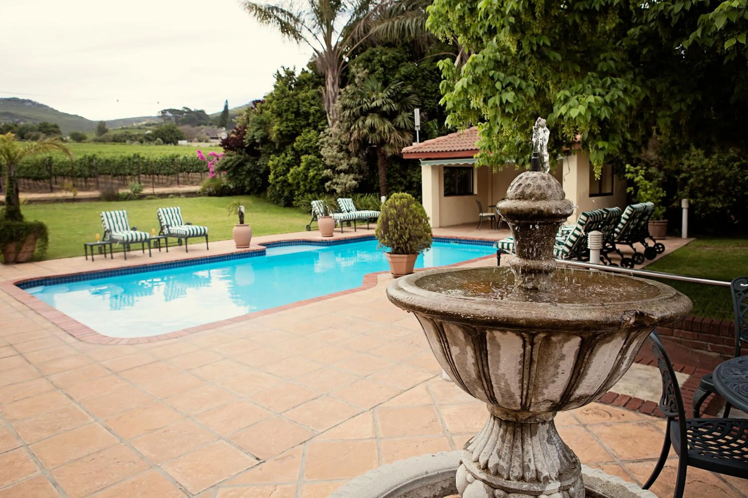Swimming pool in Oak Tree Lodge