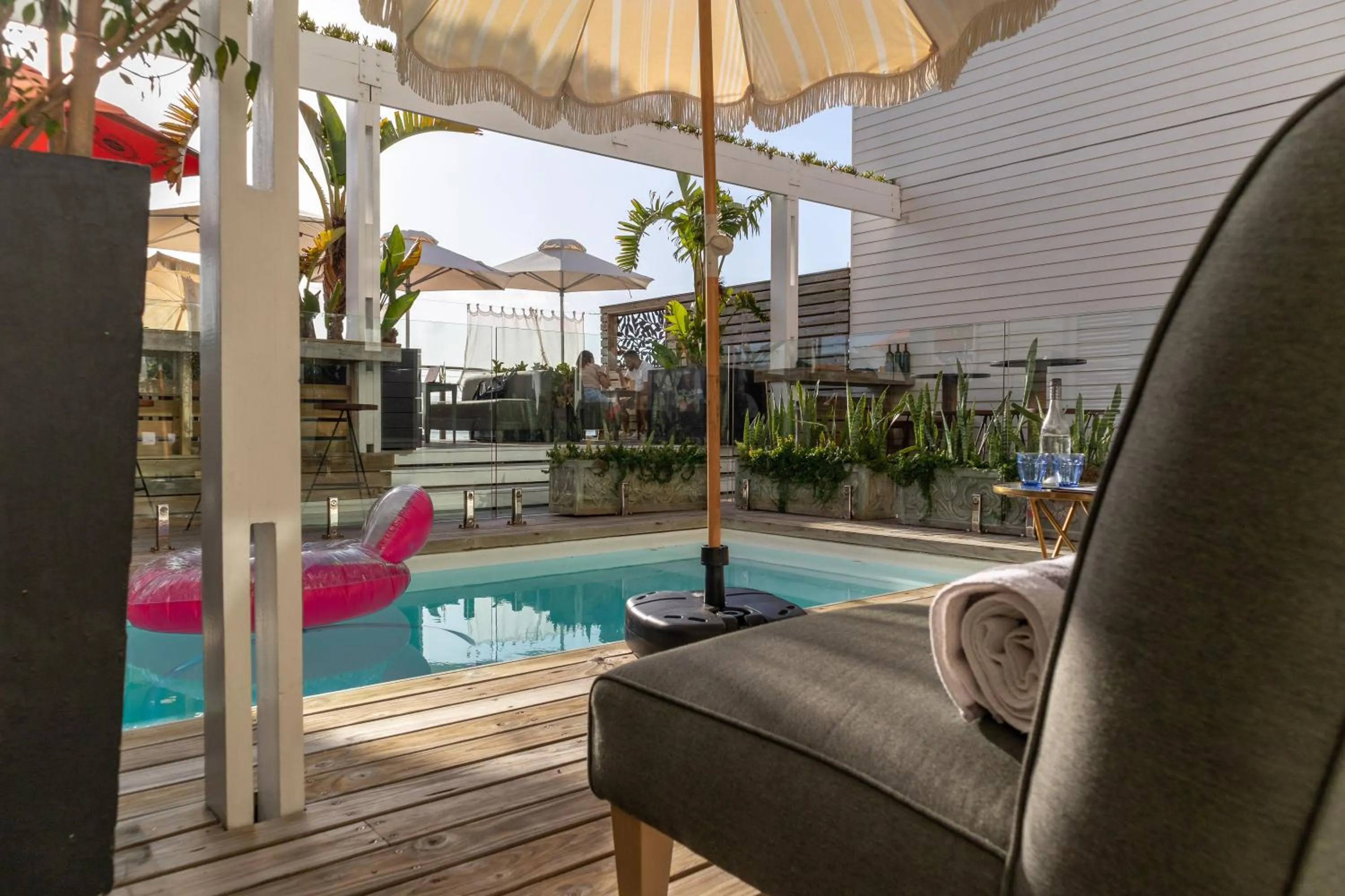 Pool view in The Lofts Boutique Hotel