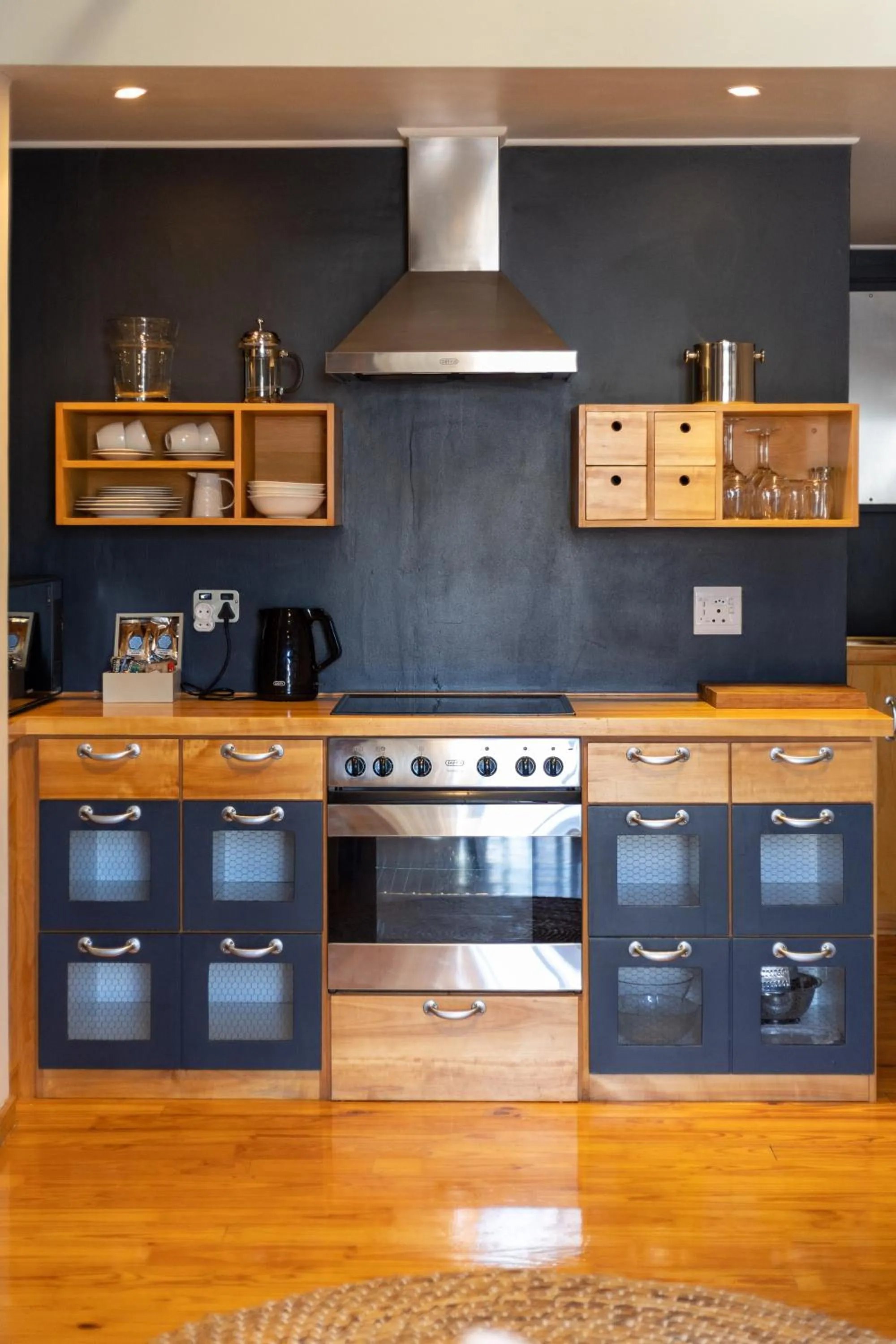 Kitchen or kitchenette in The Lofts Boutique Hotel