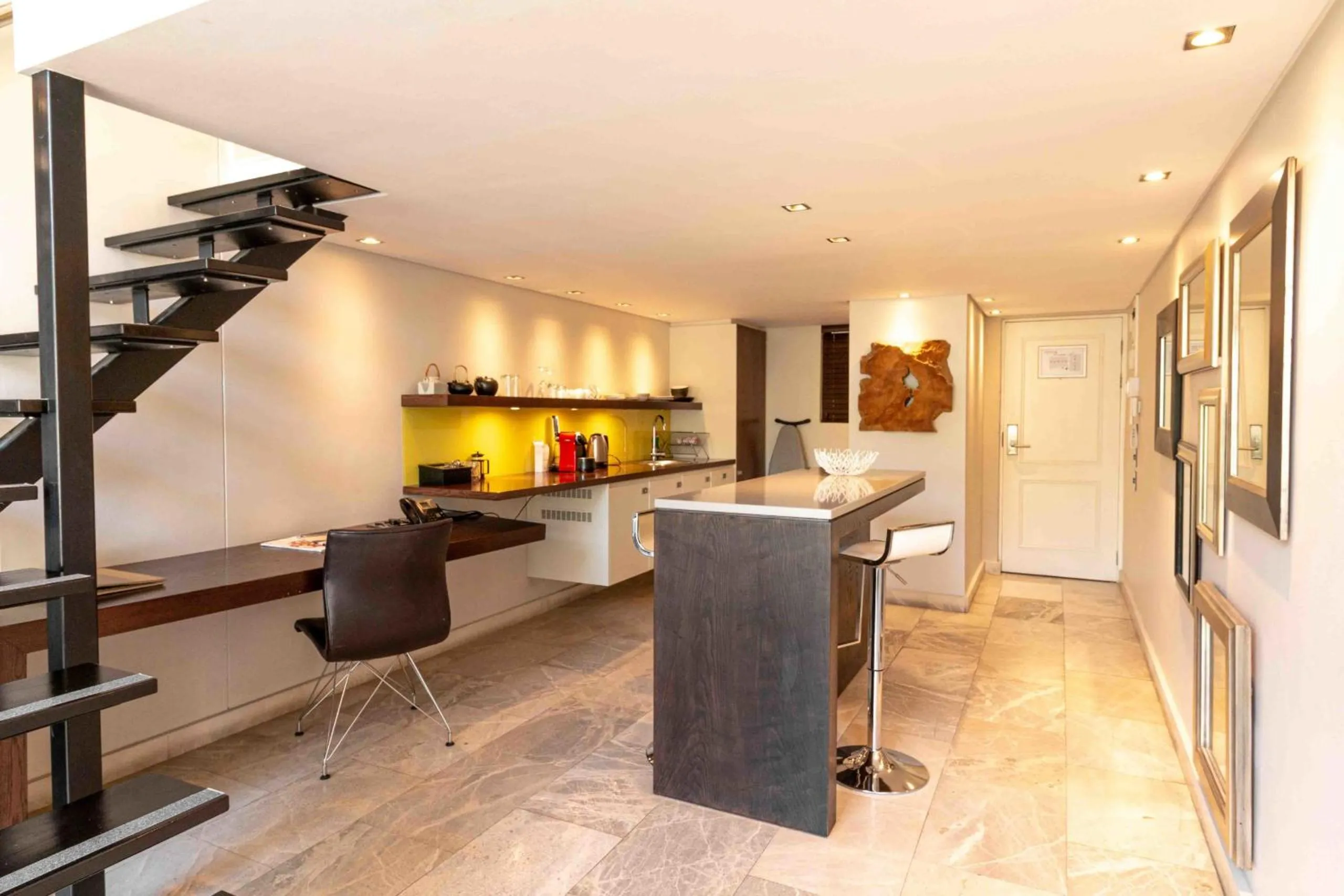 Kitchen or kitchenette in Hippo Boutique Hotel