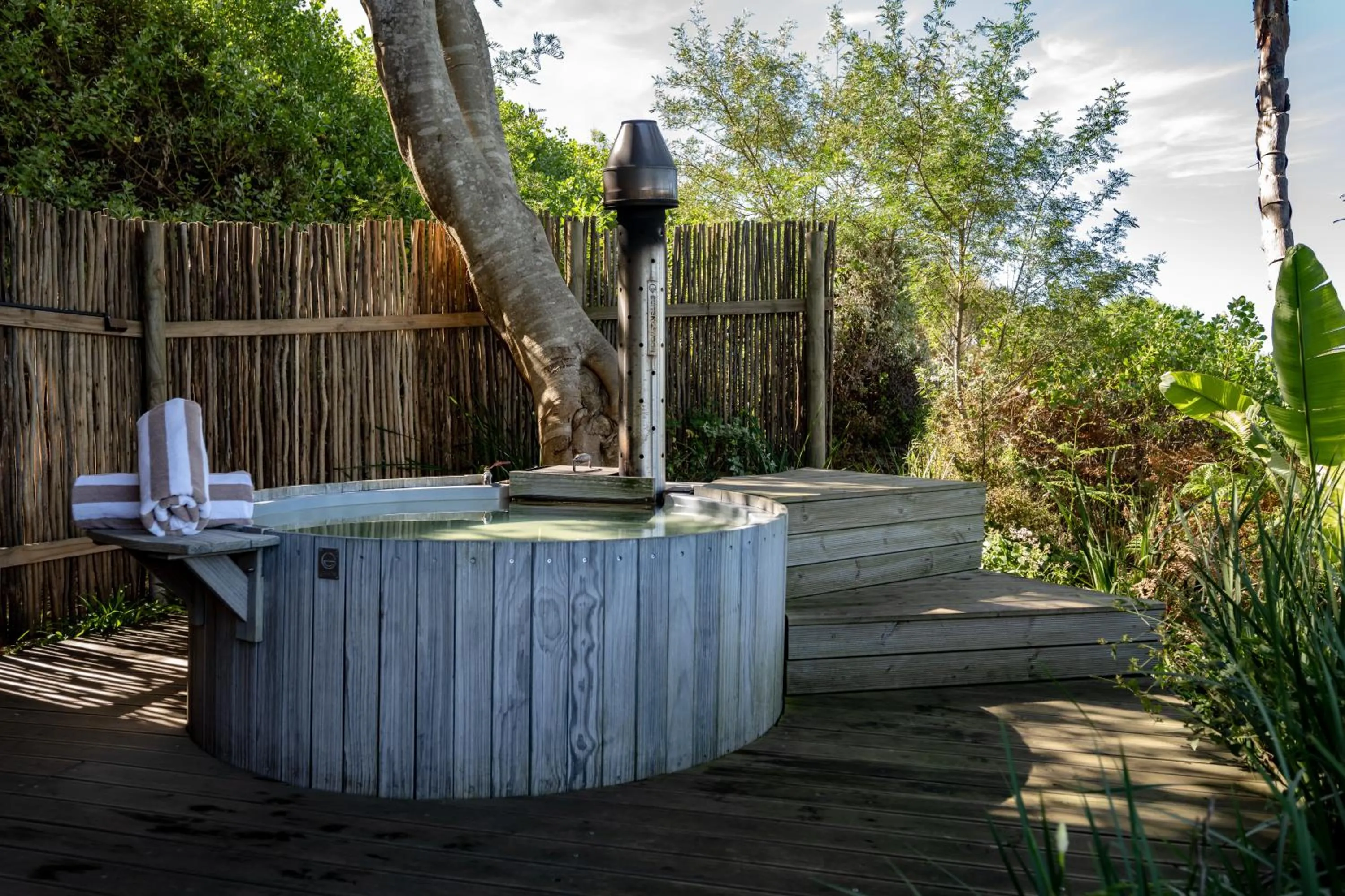 Hot Tub in Pezula Nature Retreat