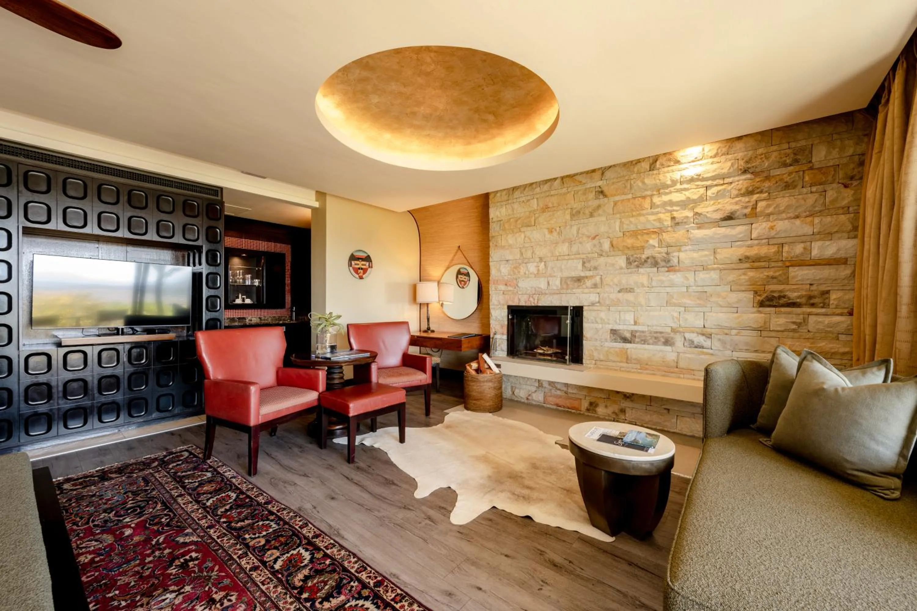 Seating area in Pezula Nature Retreat