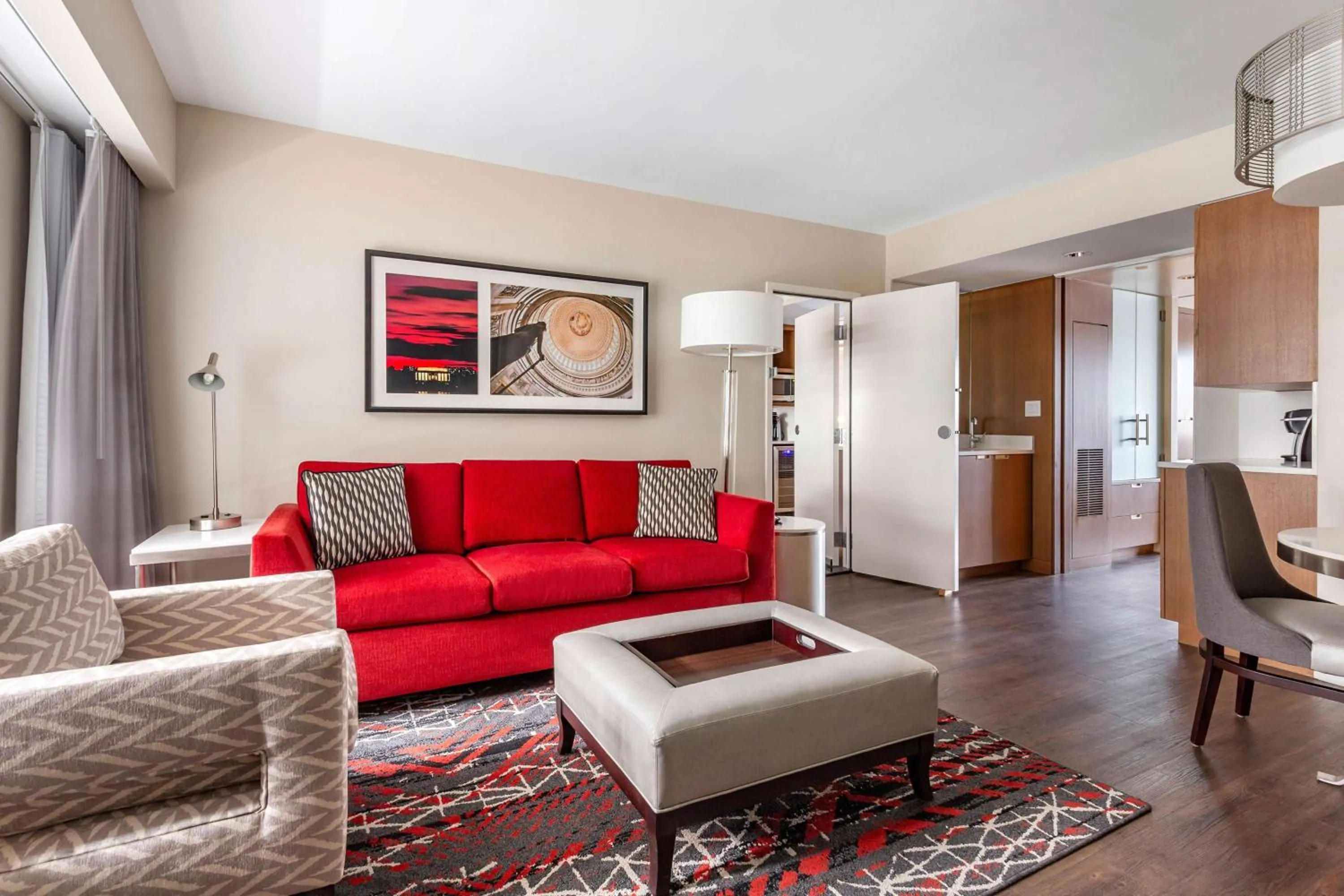 Living room in Hilton Club The District Washington DC