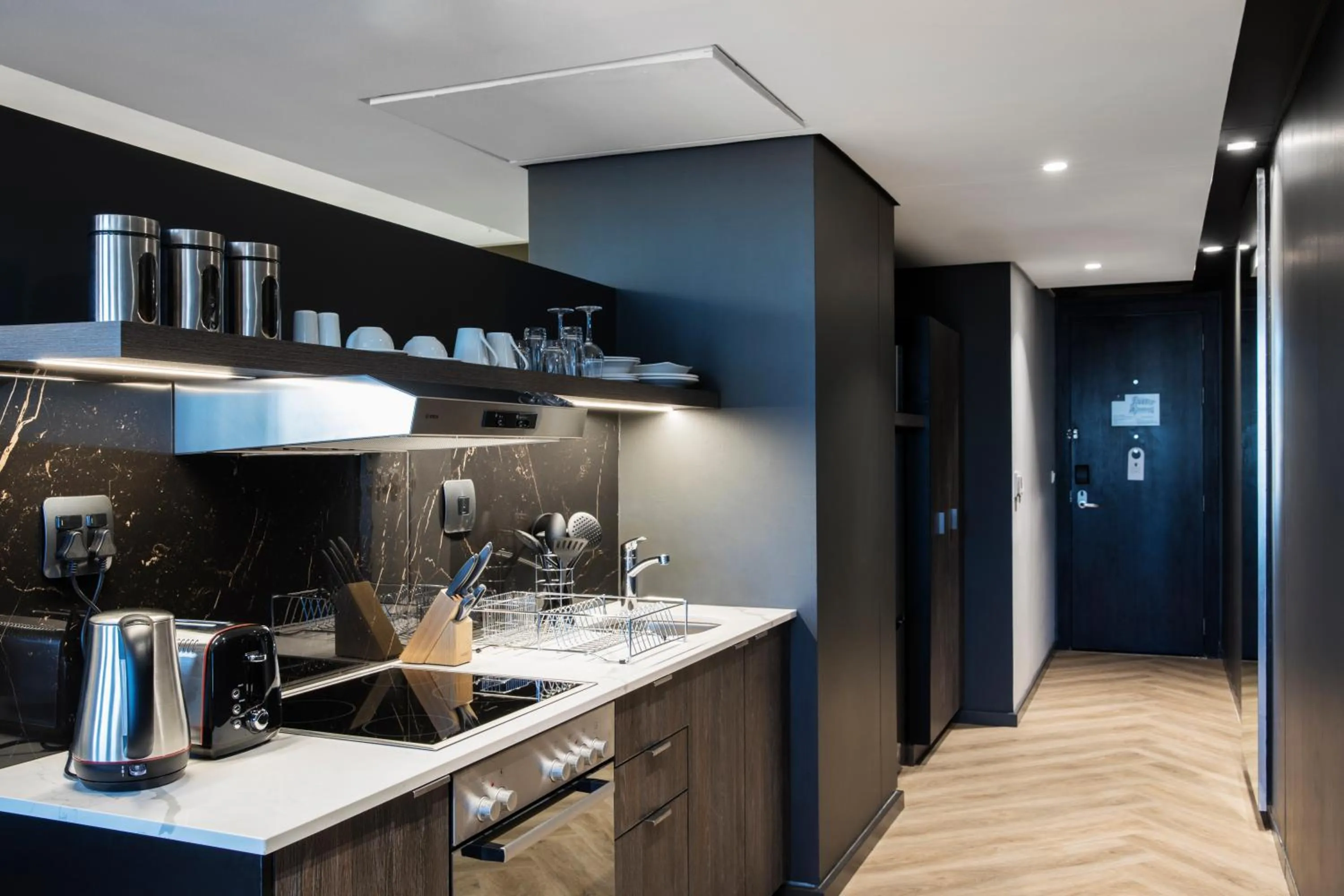 kitchen in The Capital 15 on Orange Hotel & Spa