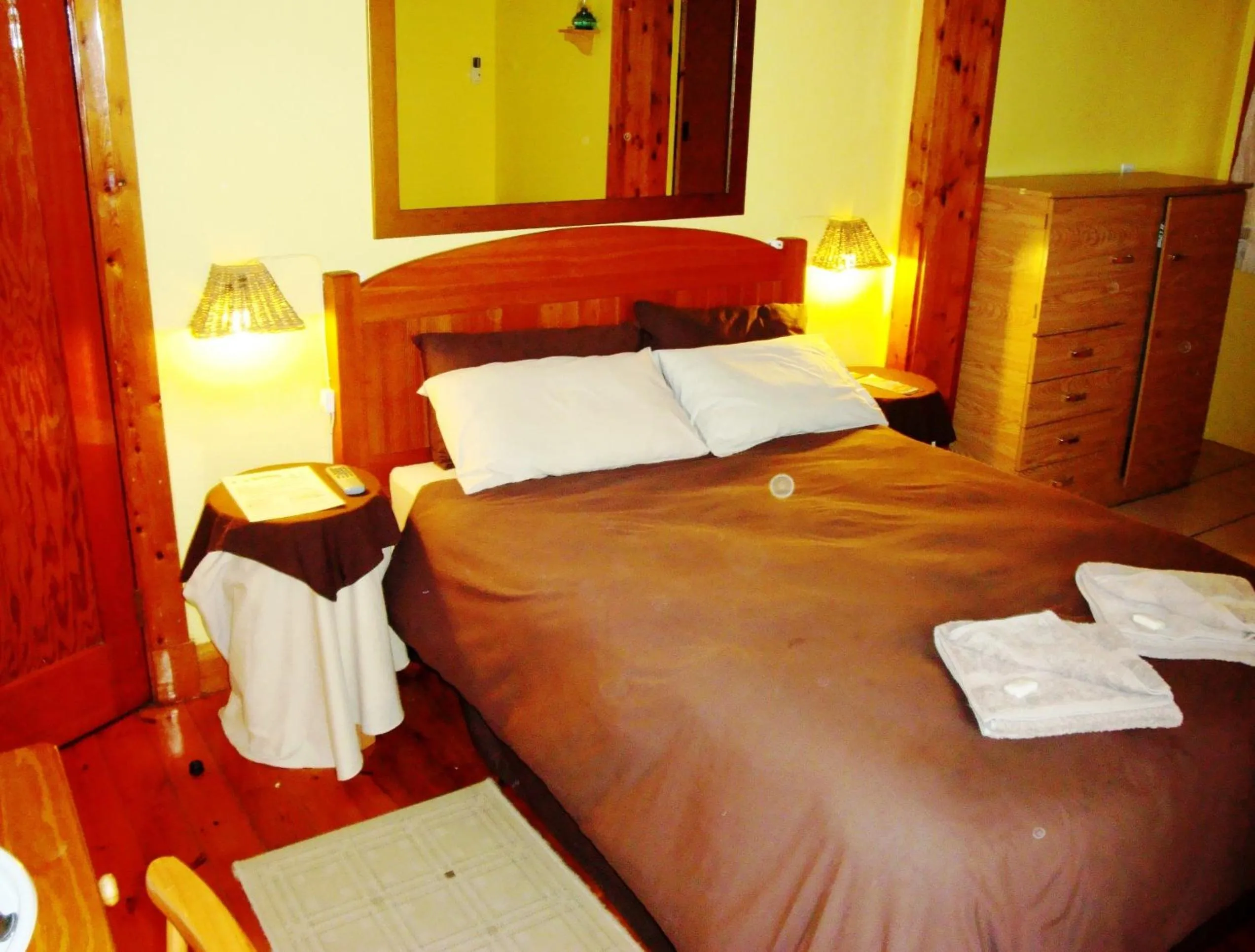 Bed in Flintstones Guest House Durban