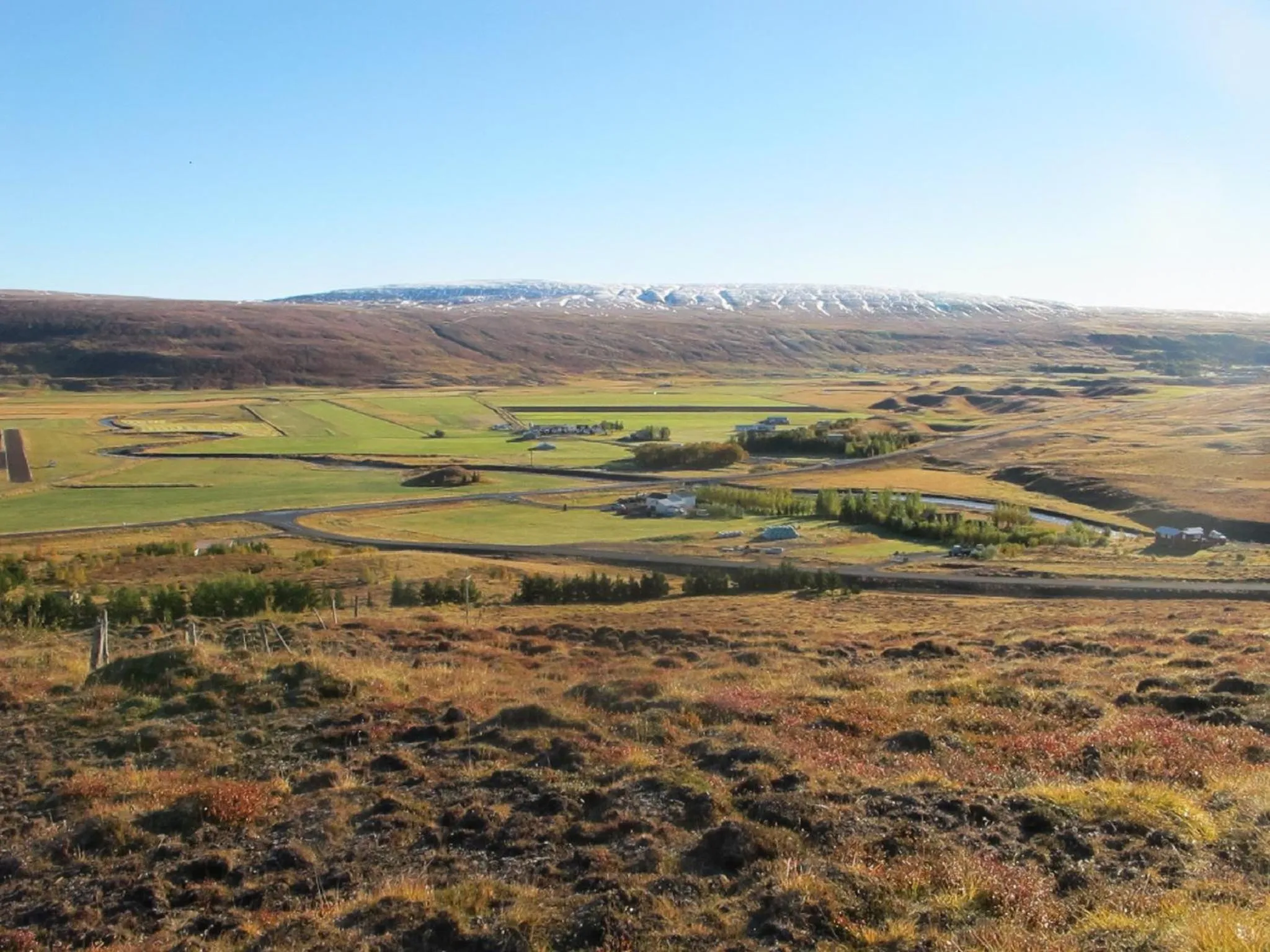 Garden view in Breidamyri Farm Apartments