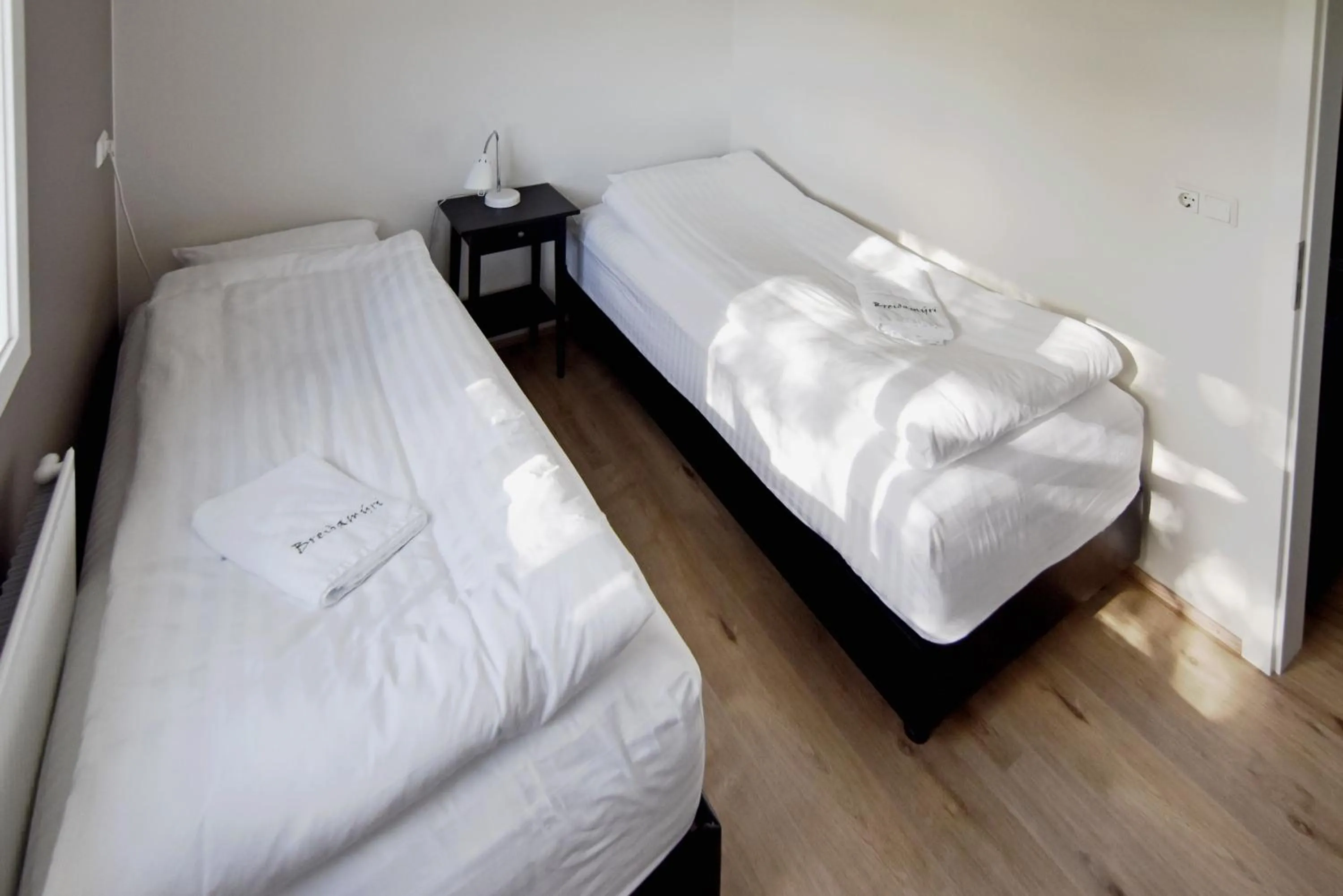 Bed in Breidamyri Farm Apartments