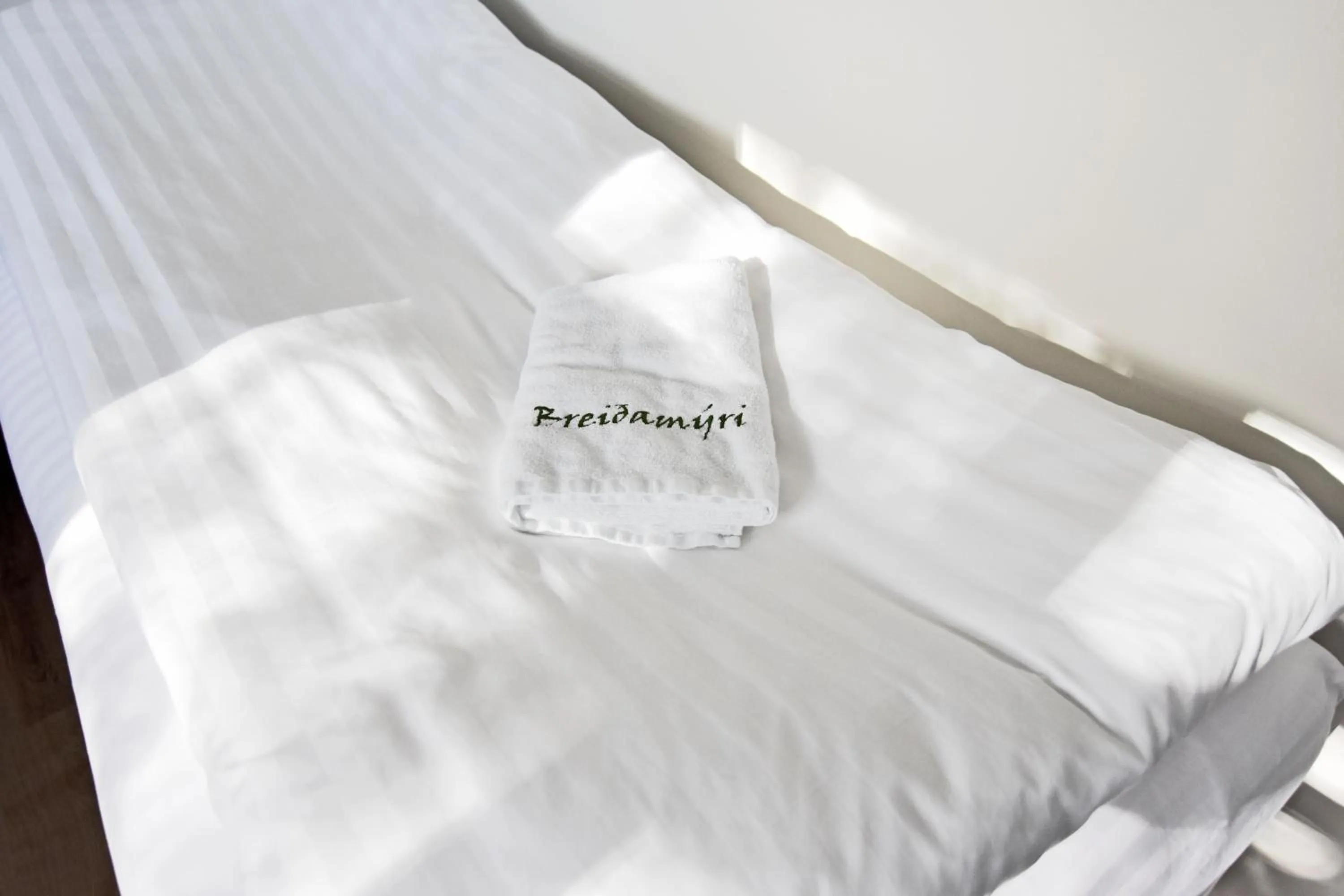 Bed in Breidamyri Farm Apartments