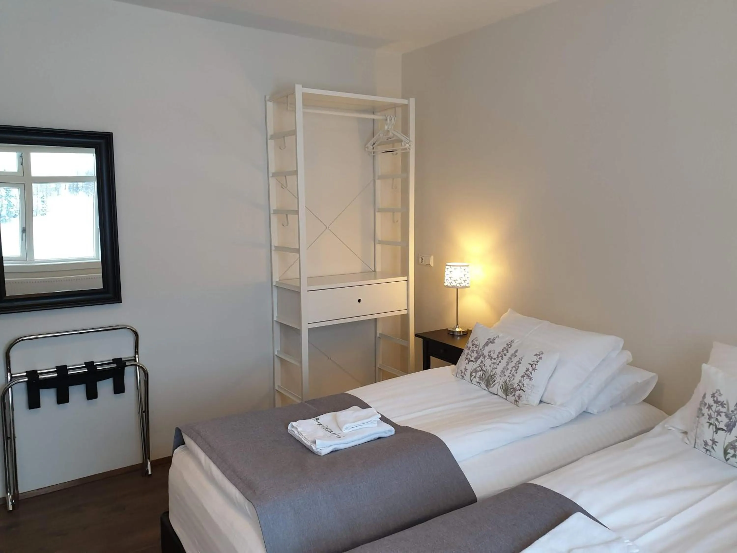 Bed in Breidamyri Farm Apartments