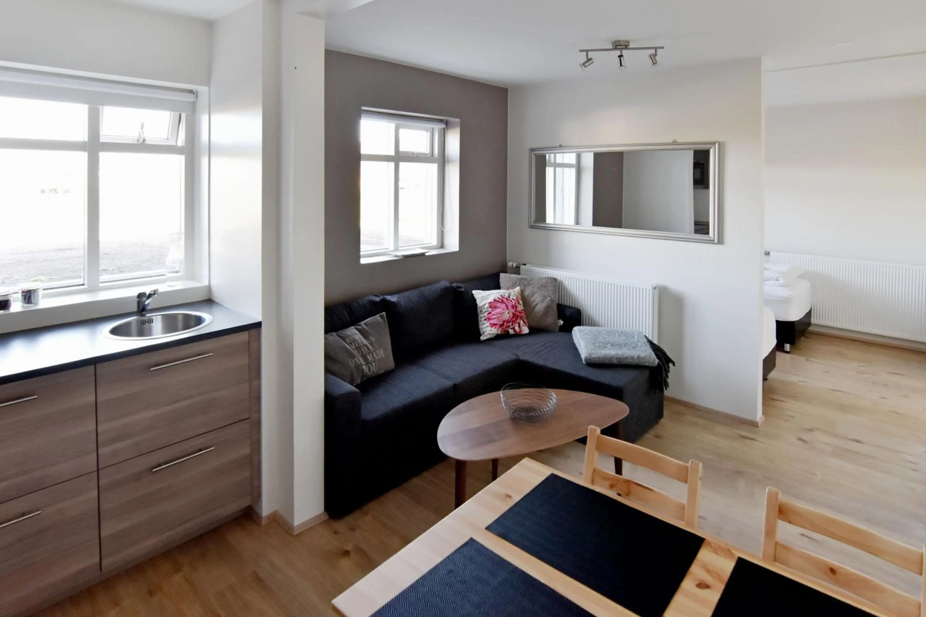 Living room in Breidamyri Farm Apartments