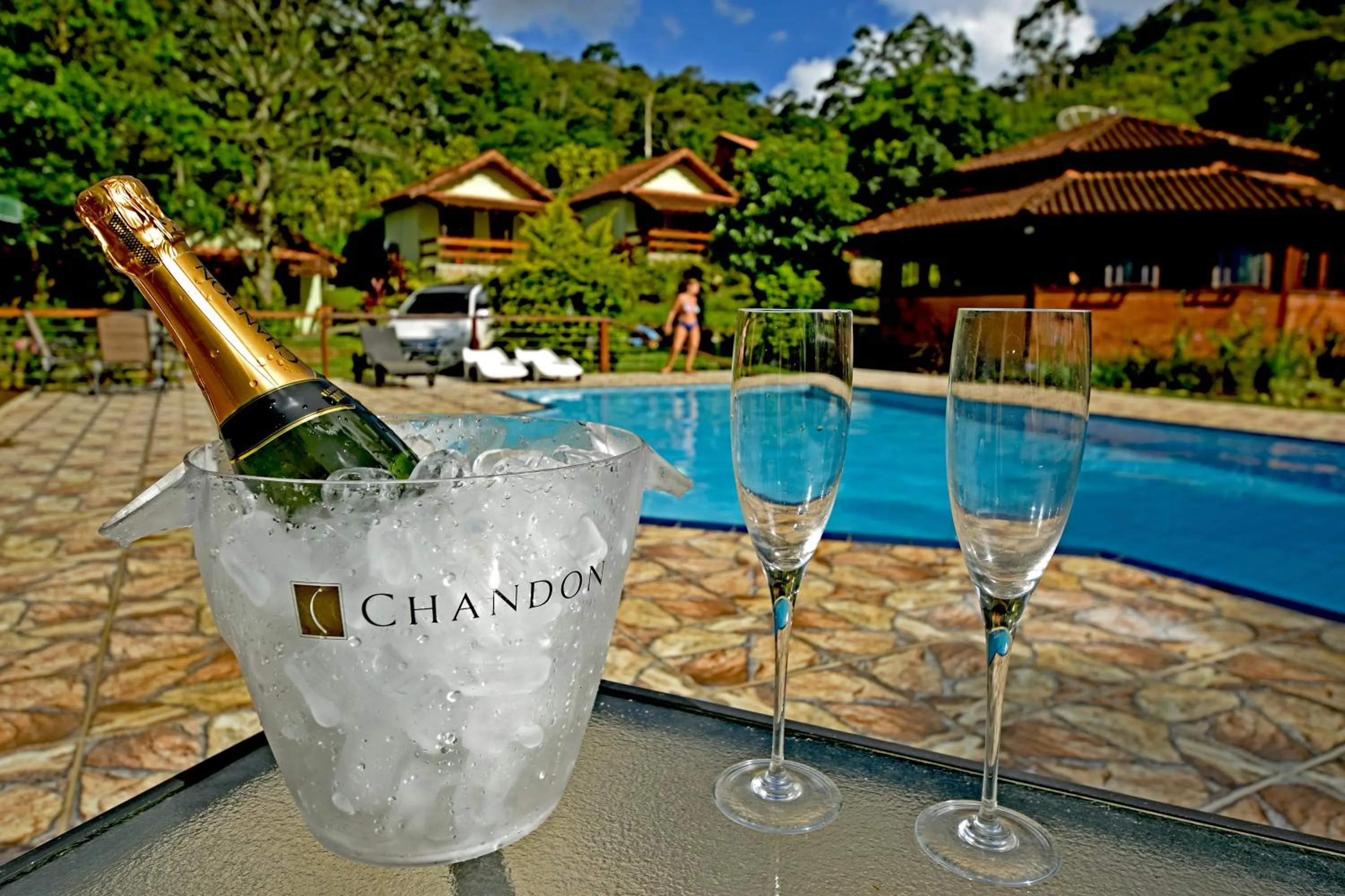 Swimming pool in Alta Colina Chalés