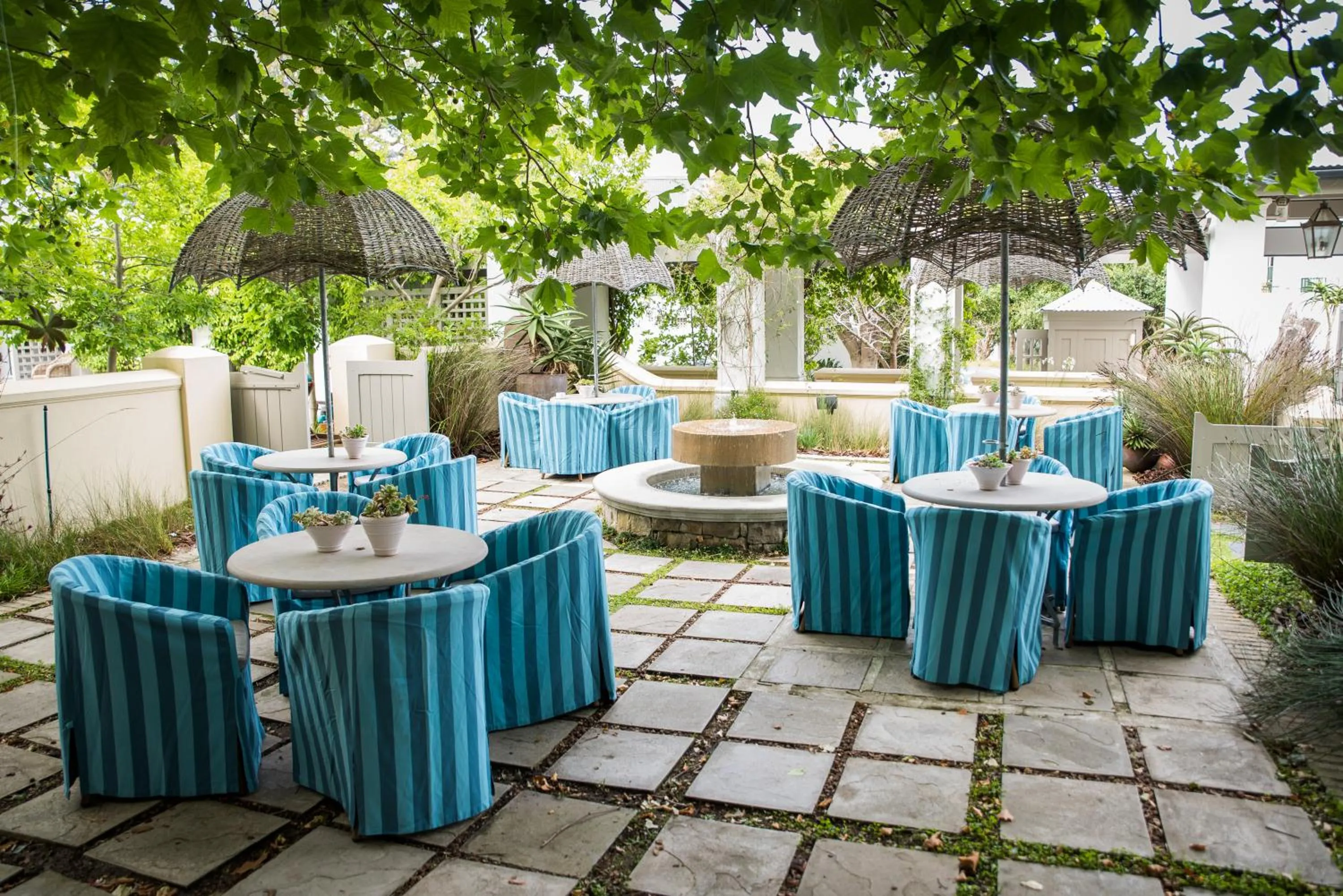 Inner courtyard view in Hout Bay Manor