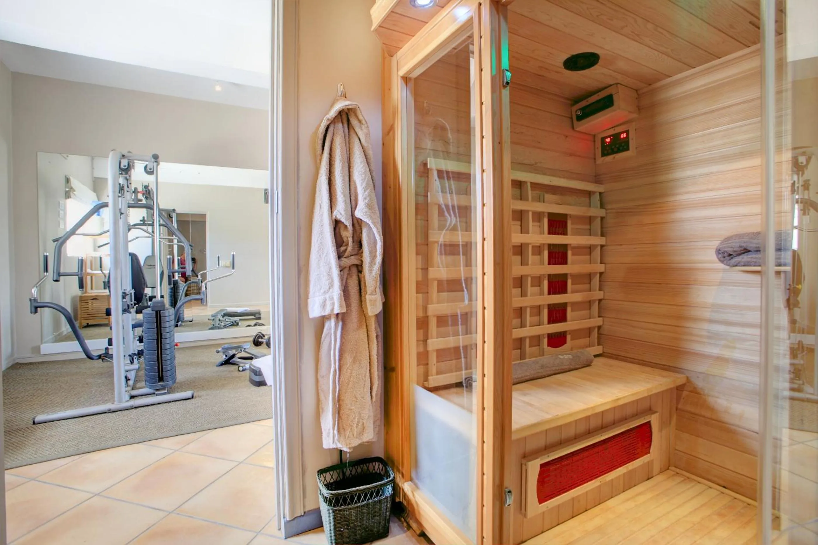 Sauna in Abalone Guest Lodge