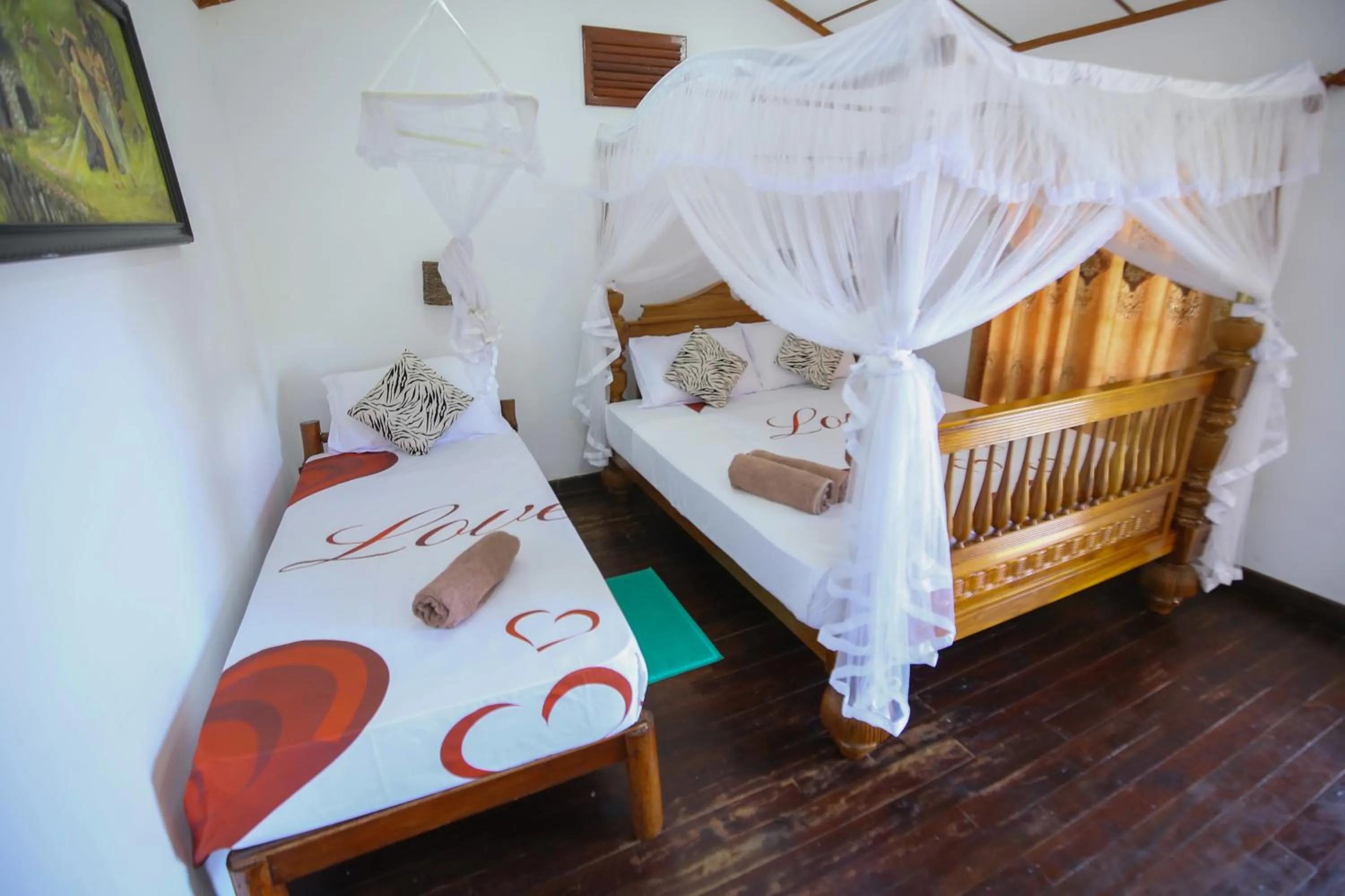 View (from property/room), Bed in Ella Rawana Den Hotel