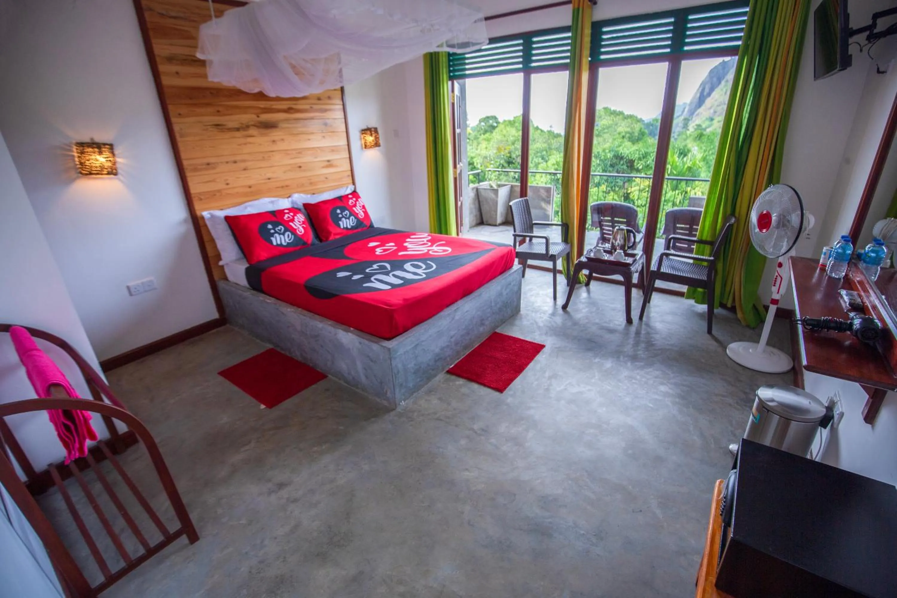 View (from property/room), Bed in Ella Rawana Den Hotel