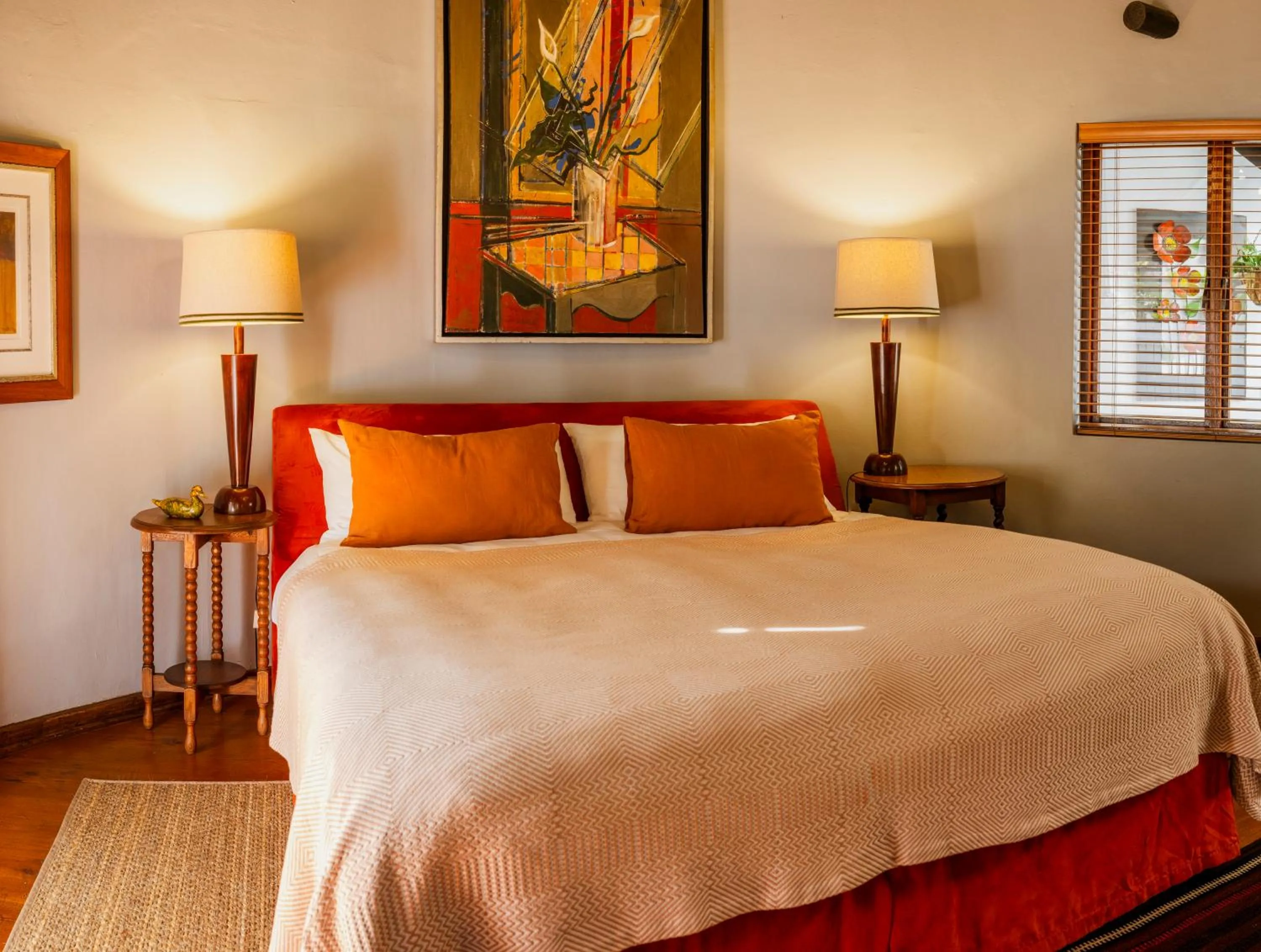 Bed in Moontide Riverside Lodge