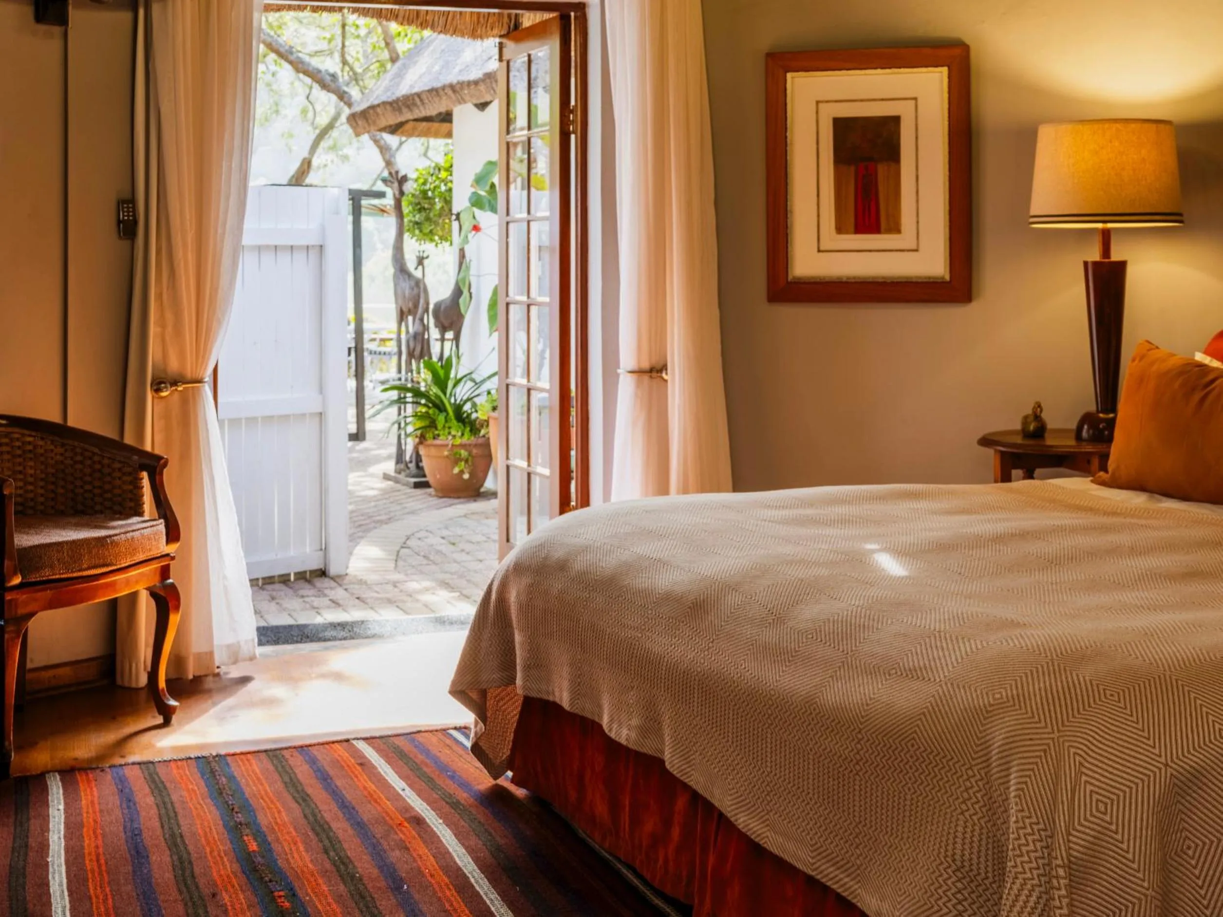 Bed in Moontide Riverside Lodge