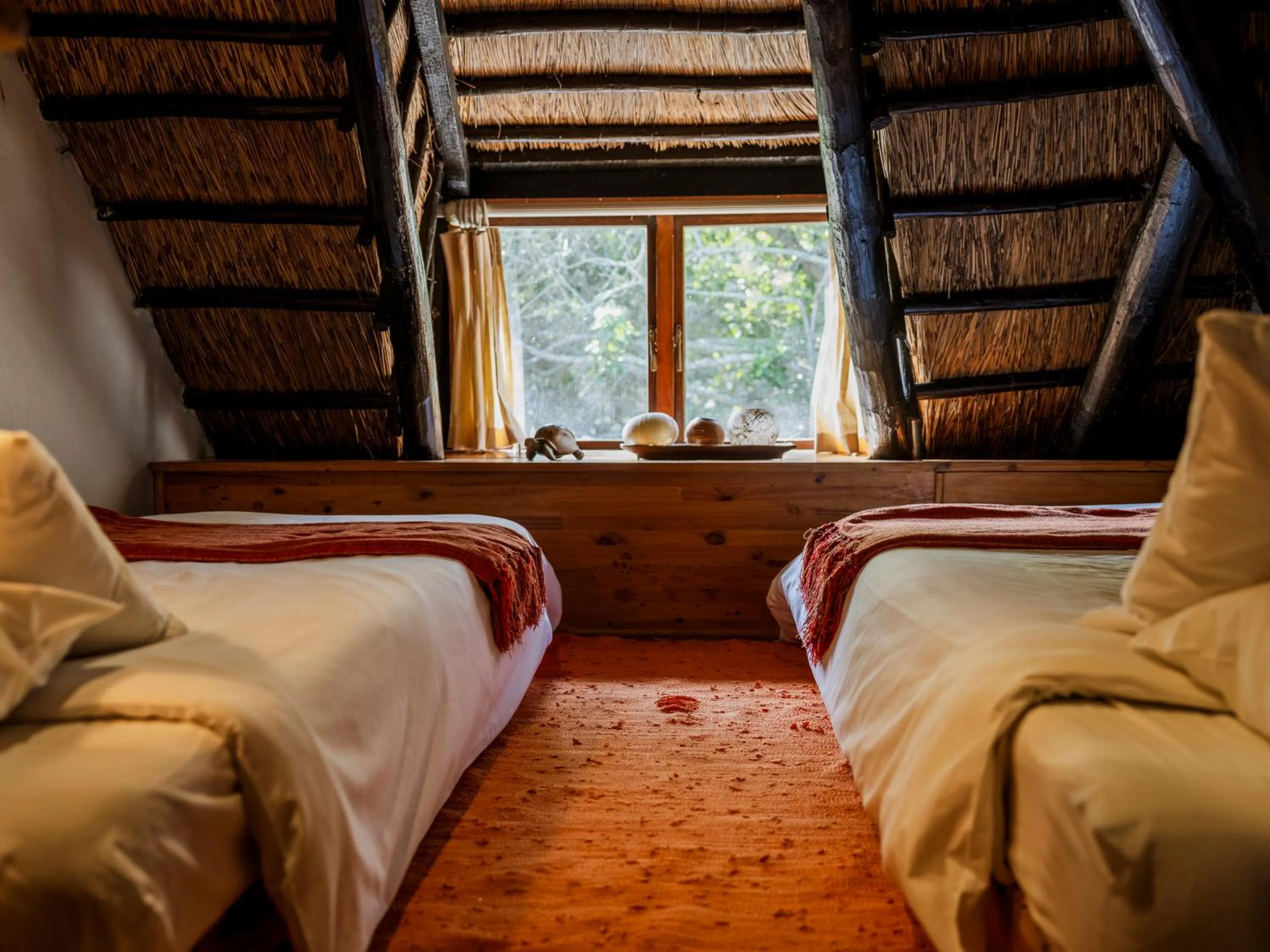 Bed in Moontide Riverside Lodge