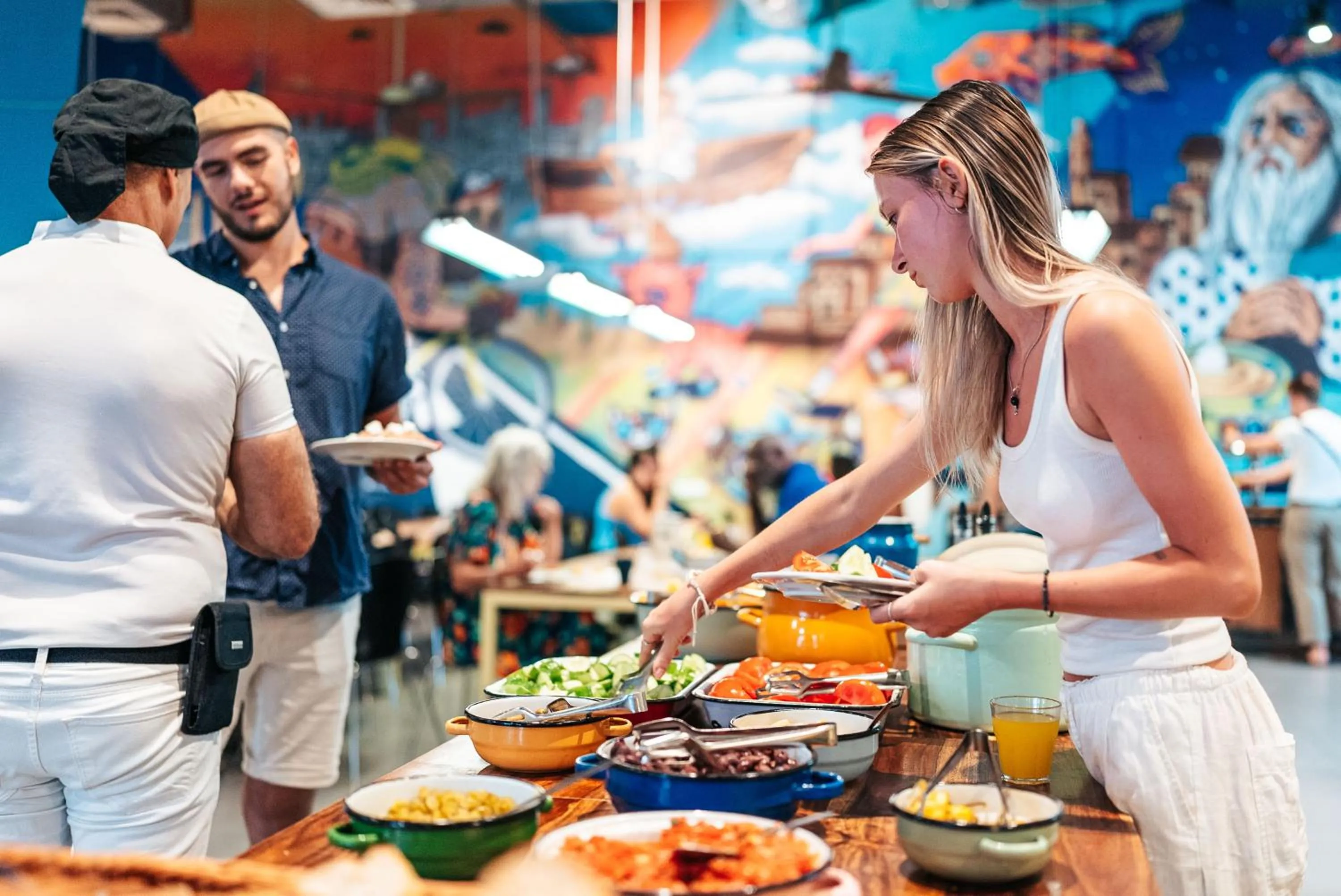 Buffet breakfast in Abraham Tel Aviv