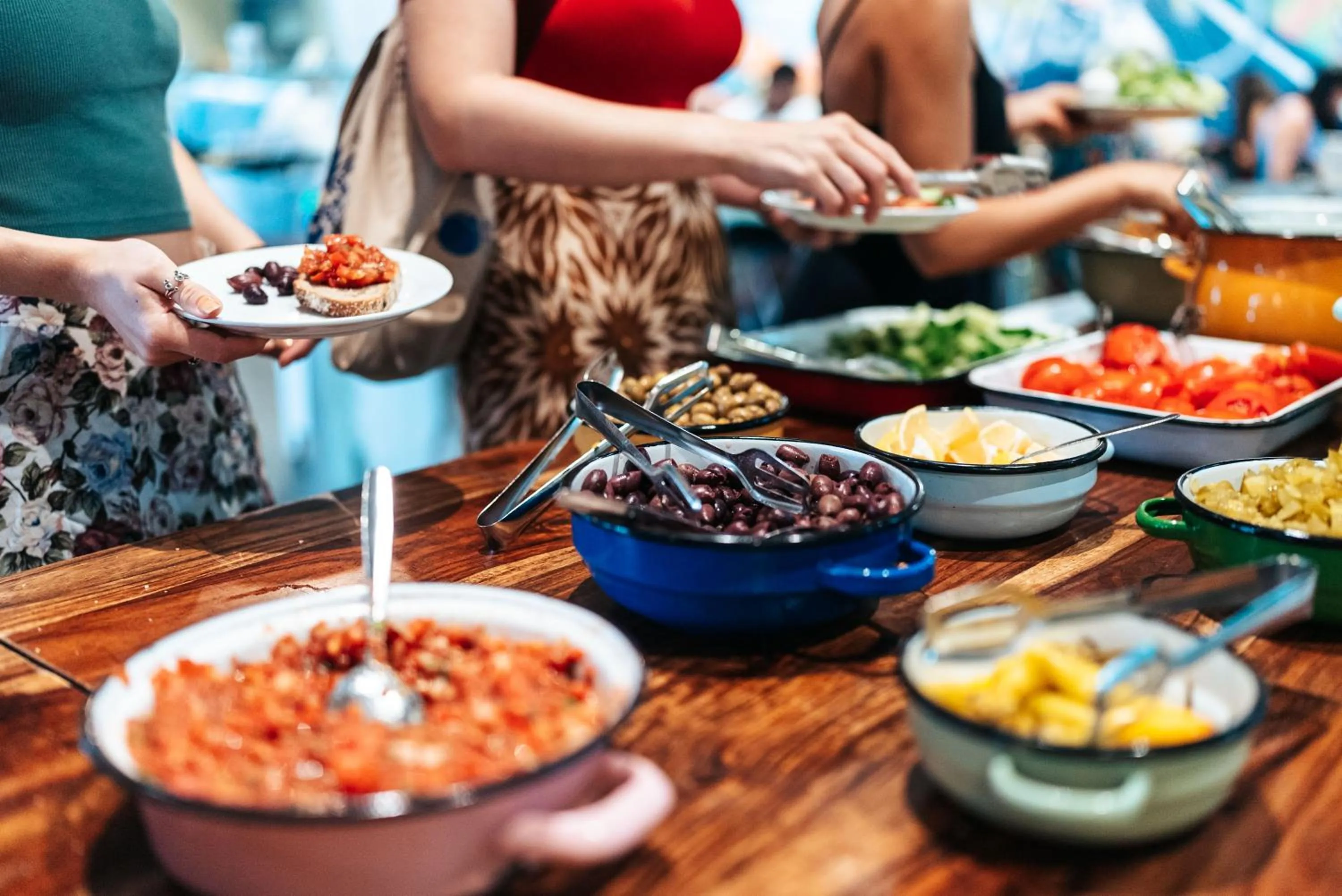 Buffet breakfast in Abraham Tel Aviv
