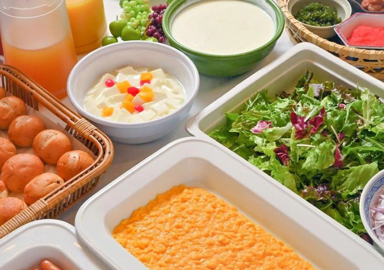 Buffet breakfast in Morioka Grand Hotel Annex