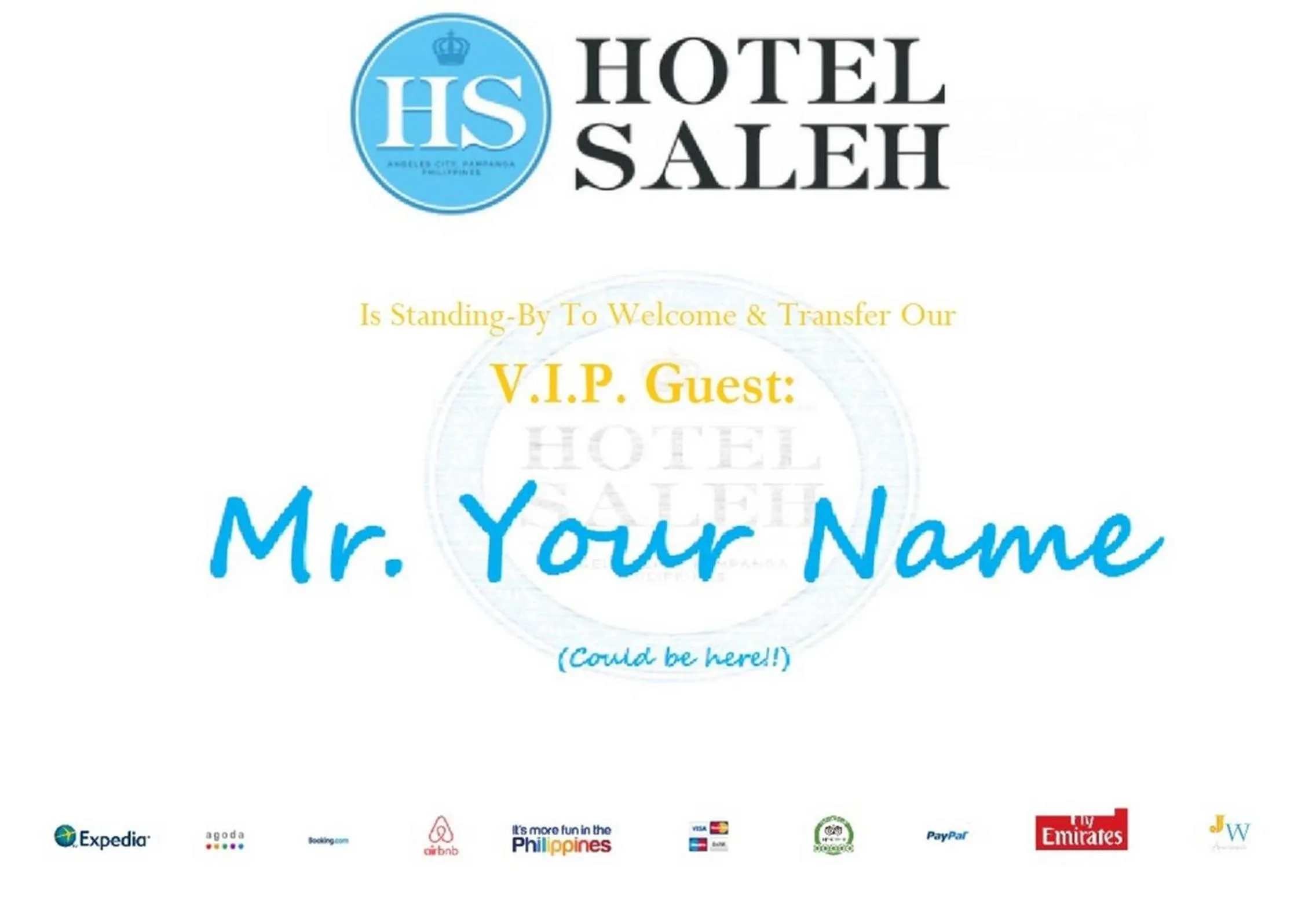 Text overlay in Hidden Pearl Hotel (Janus Luxury Suites)