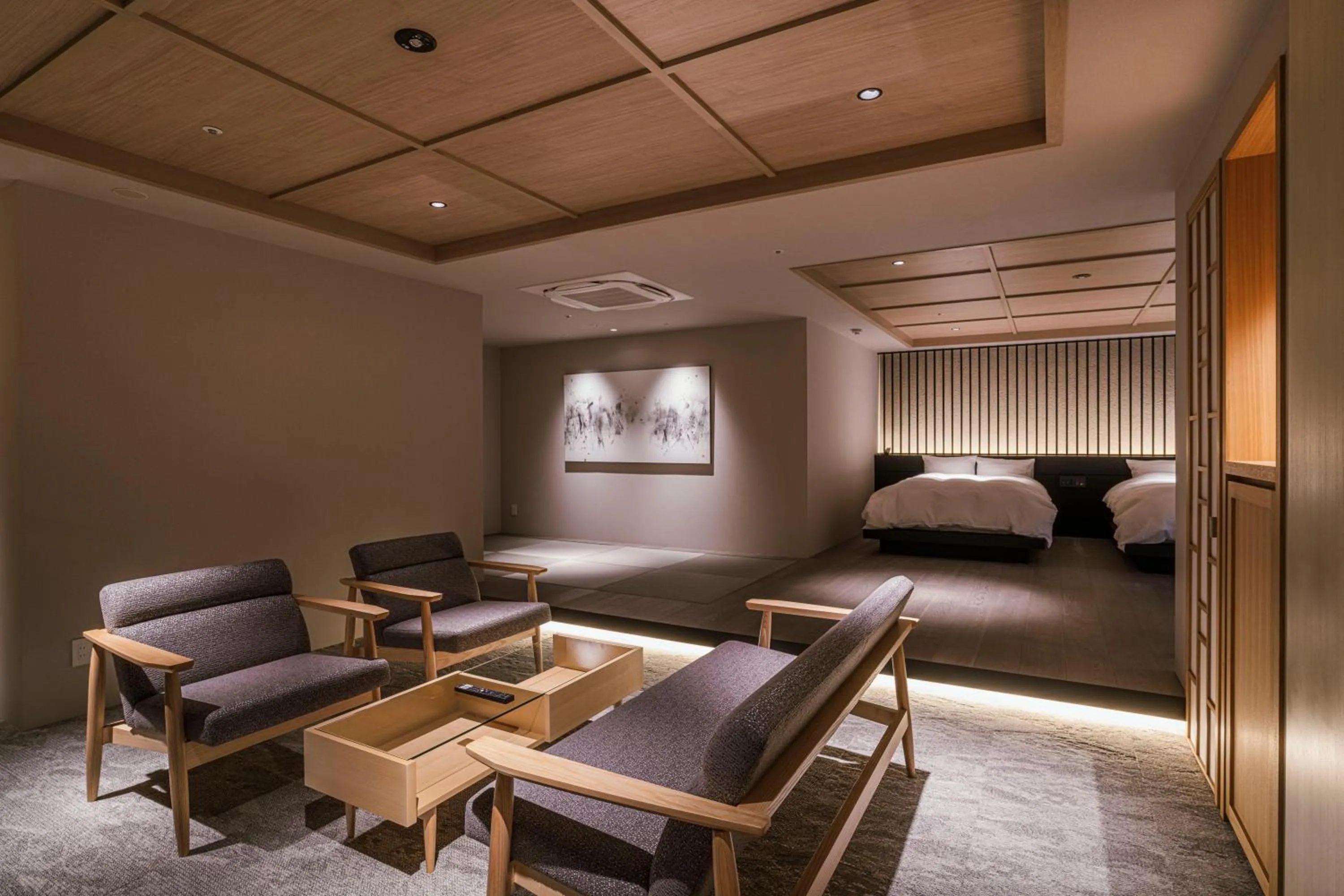 Living room, Bed in Shinzan Kinosaki