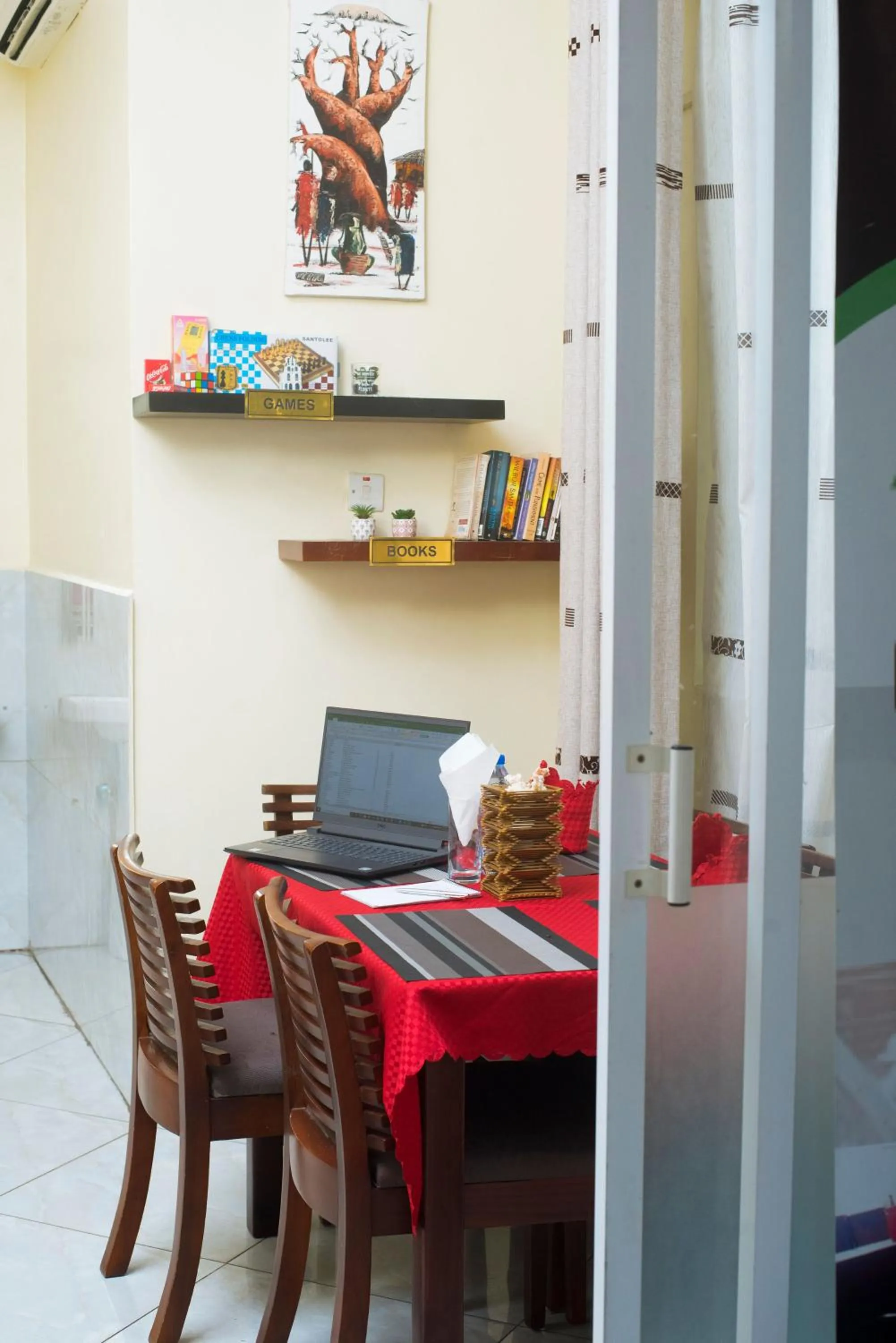 Dining area in Airport Transit Lodges